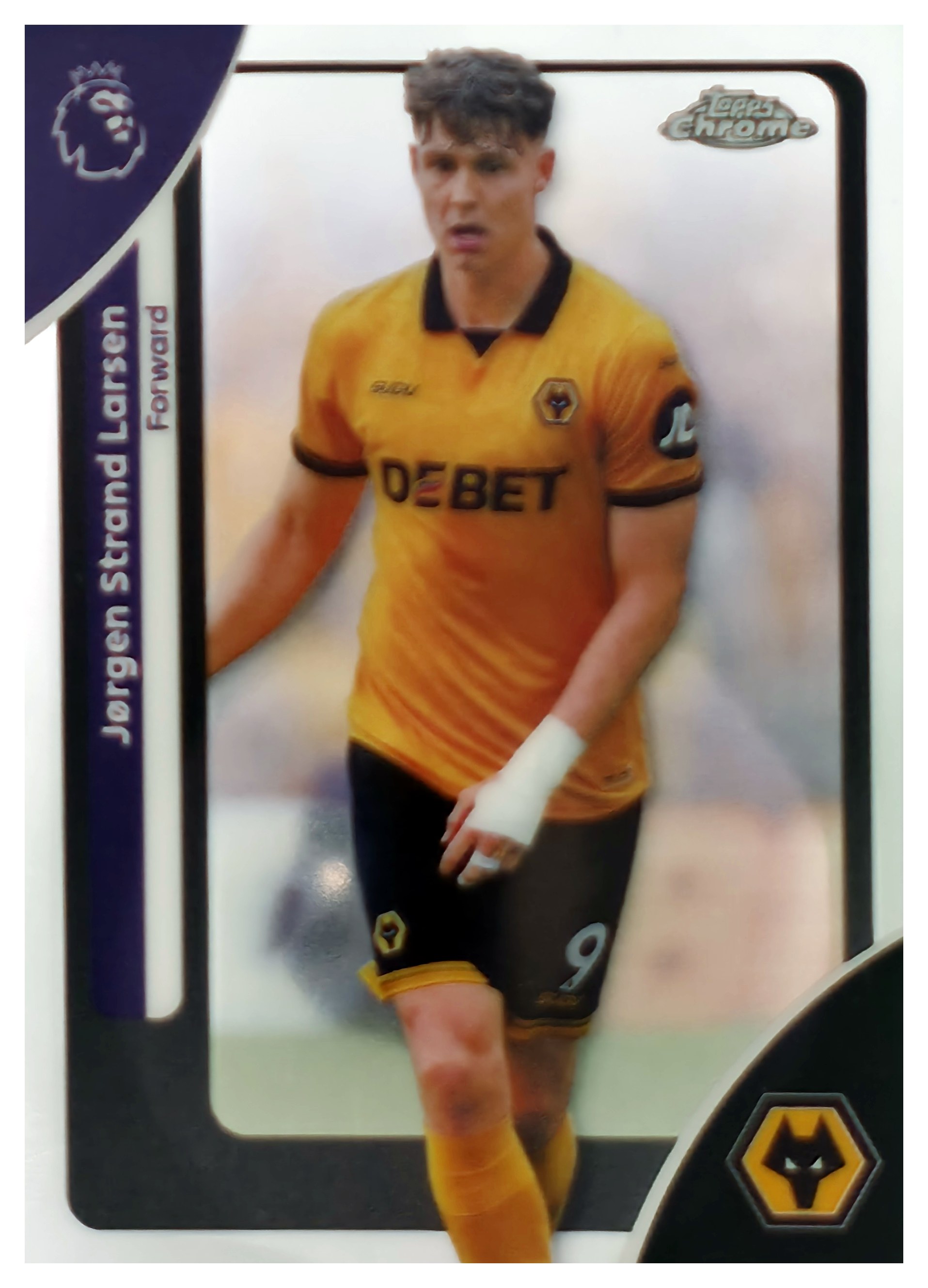 Jørgen Strand Larsen - Topps Chrome Premier League Base Set 2025-26, Nr. 193 (Art.-Nr. SG109529)