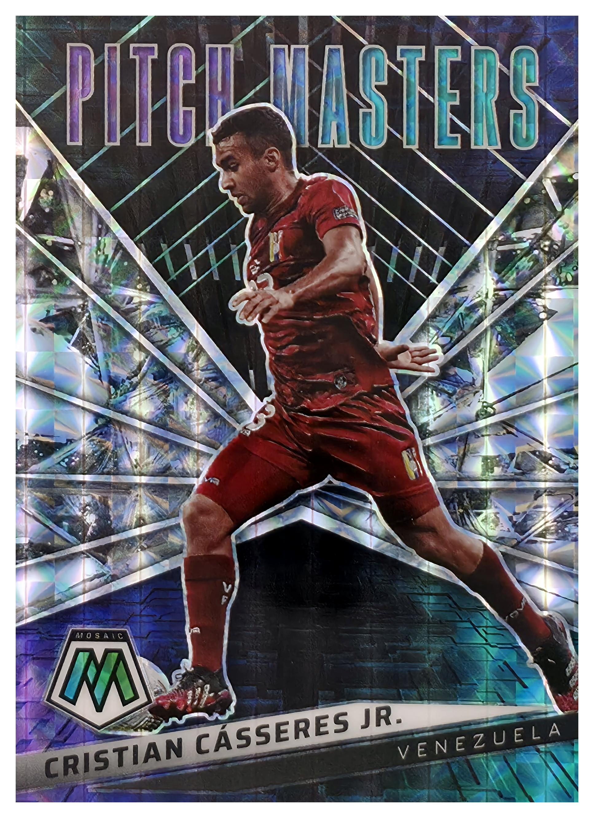 Cristian Cásseres Jr. - Panini Mosaic FIFA Road to World Cup Pitch Masters 2021-22, Nr. 2 – Mosaic, Insert (Art.-Nr. SG106052)