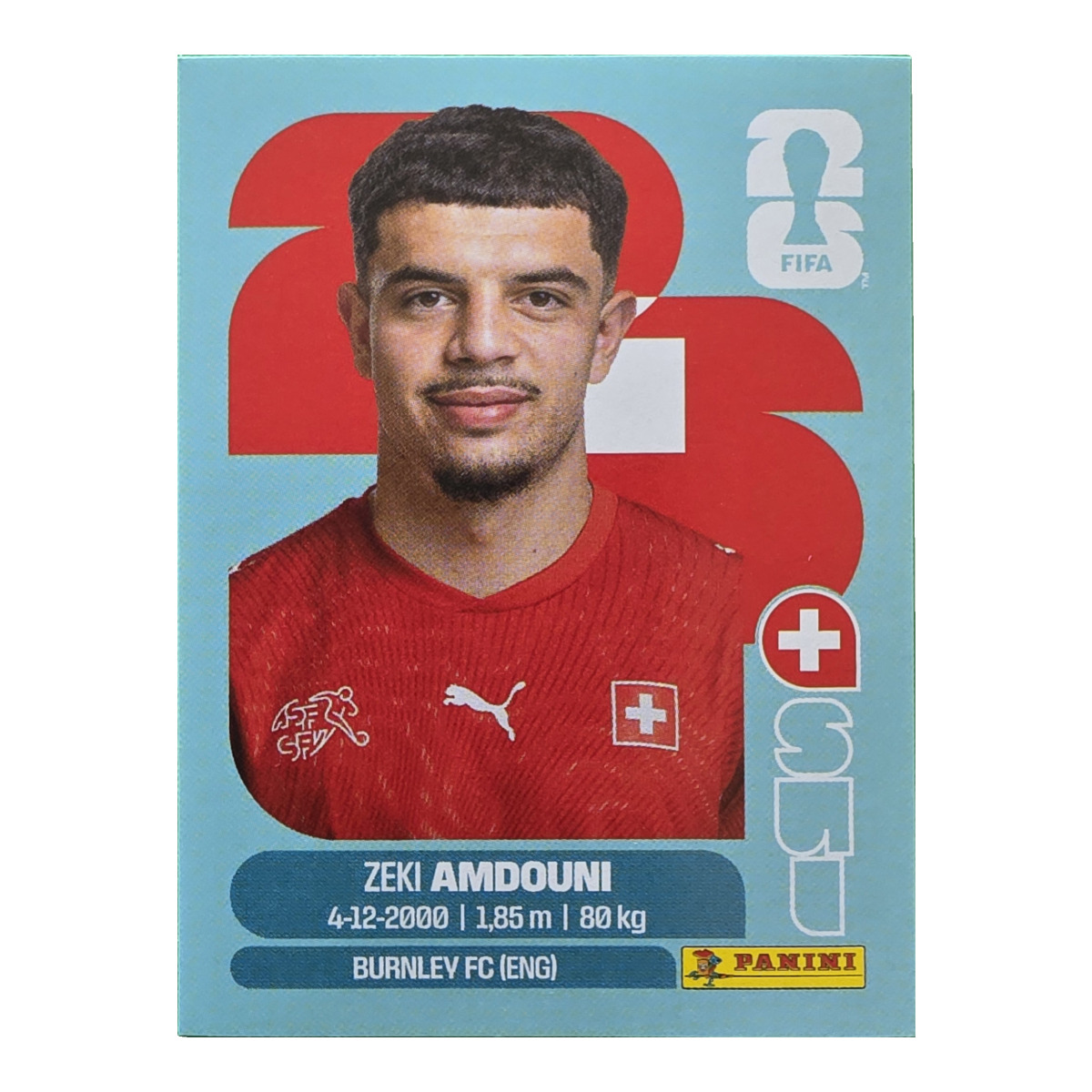 Zeki Amdouni - Schweiz, FIFA WM 2026, Nr. SUI20