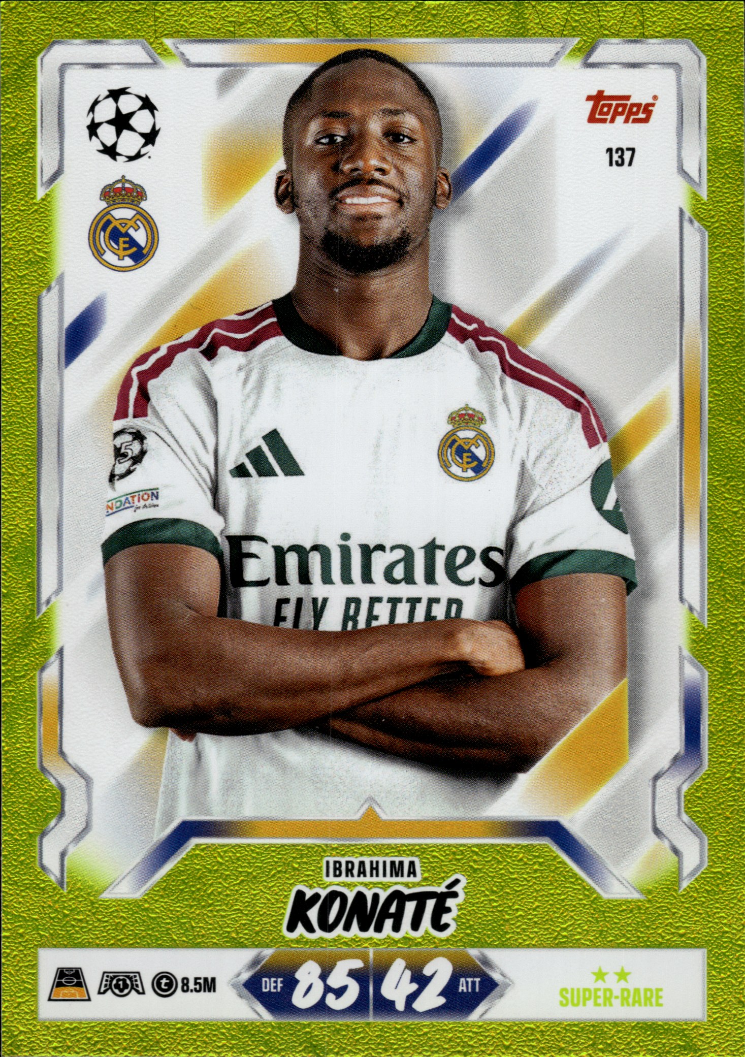 Ibrahima Konaté - Topps Match Attax UEFA Club Competitions Base Set 2026-27, Nr. 137 – Super Rare (Art.-Nr. SG107414)
