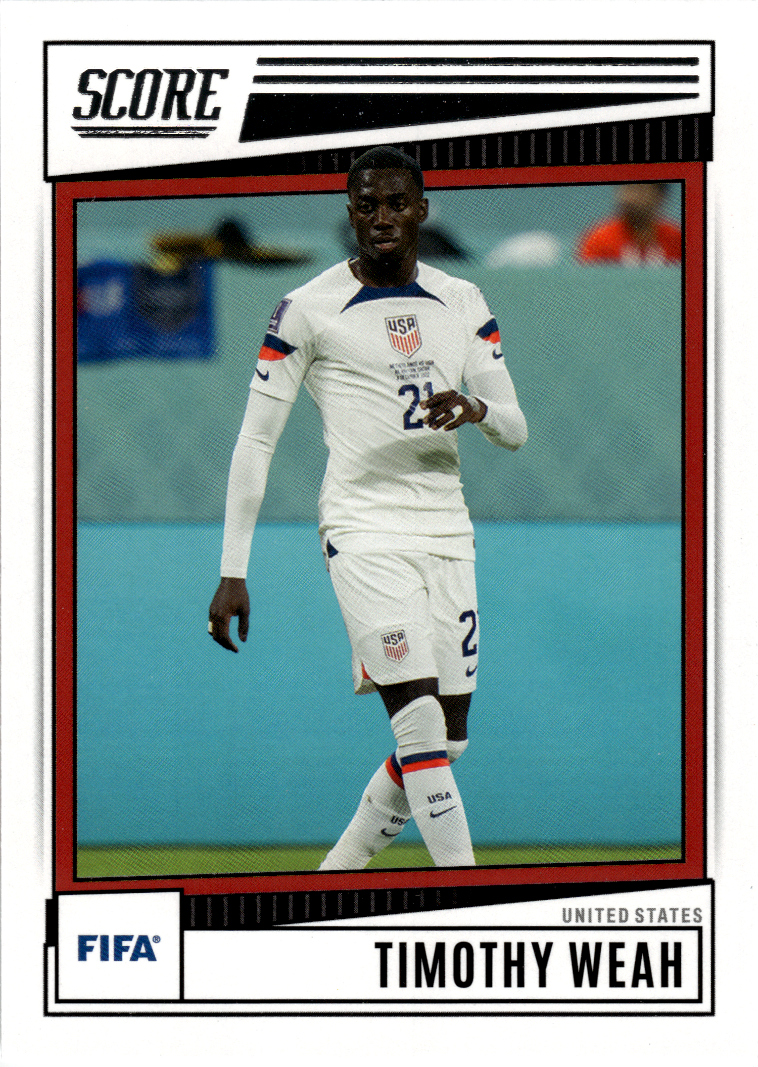 Timothy Weah - Panini Score FIFA Base Set 2022-23, Nr. 198 (Art.-Nr. SG102658)