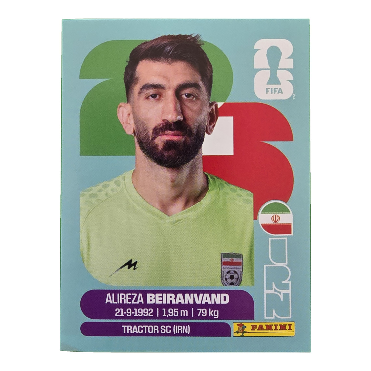 Alireza Beiranvand - Iran, FIFA WM 2026, Nr. IRN2