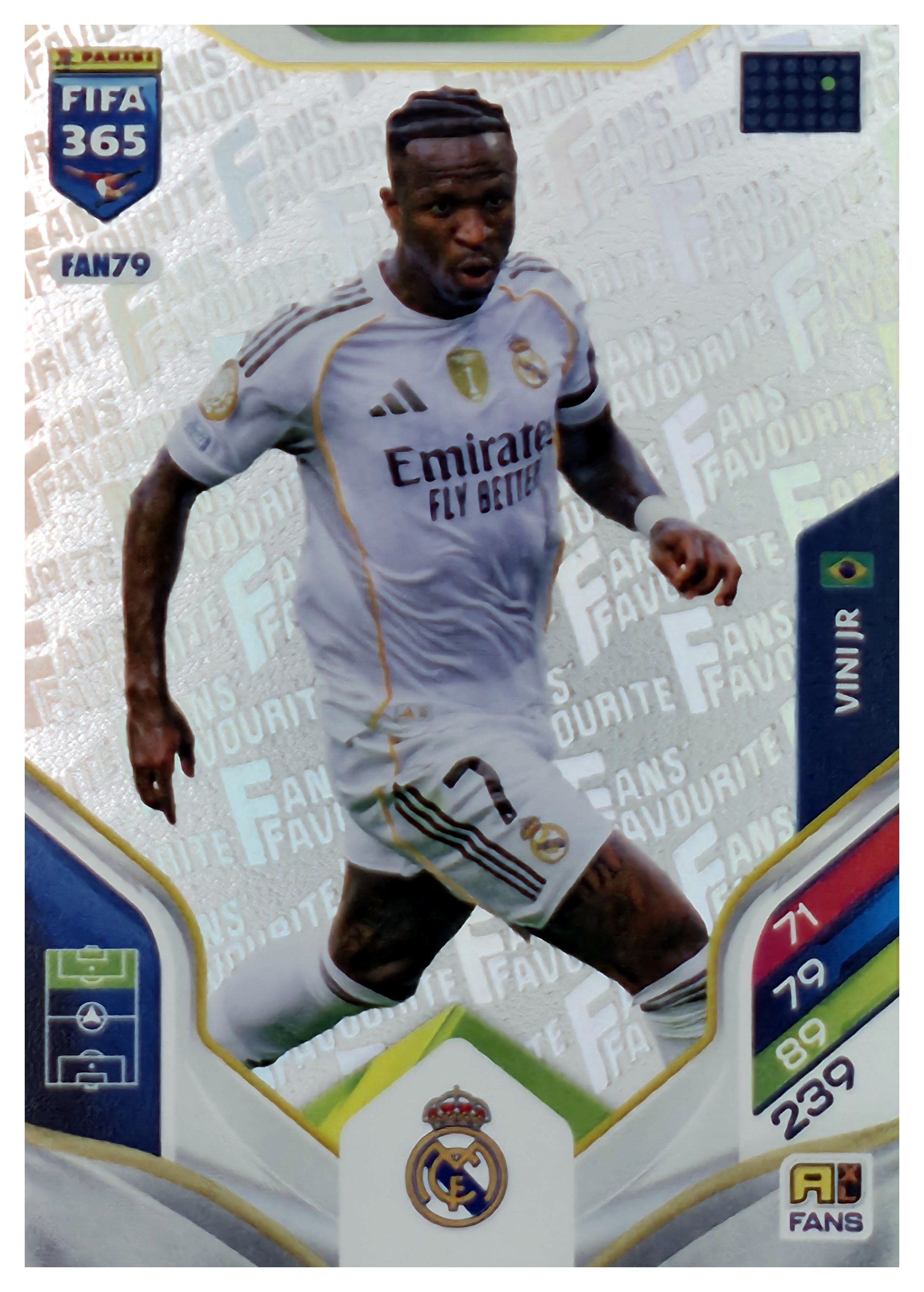Vini Jr. - Panini Adrenalyn XL FIFA 365 Fans' Favourite 2026, Nr. FAN79 – Insert (Art.-Nr. SG108227)