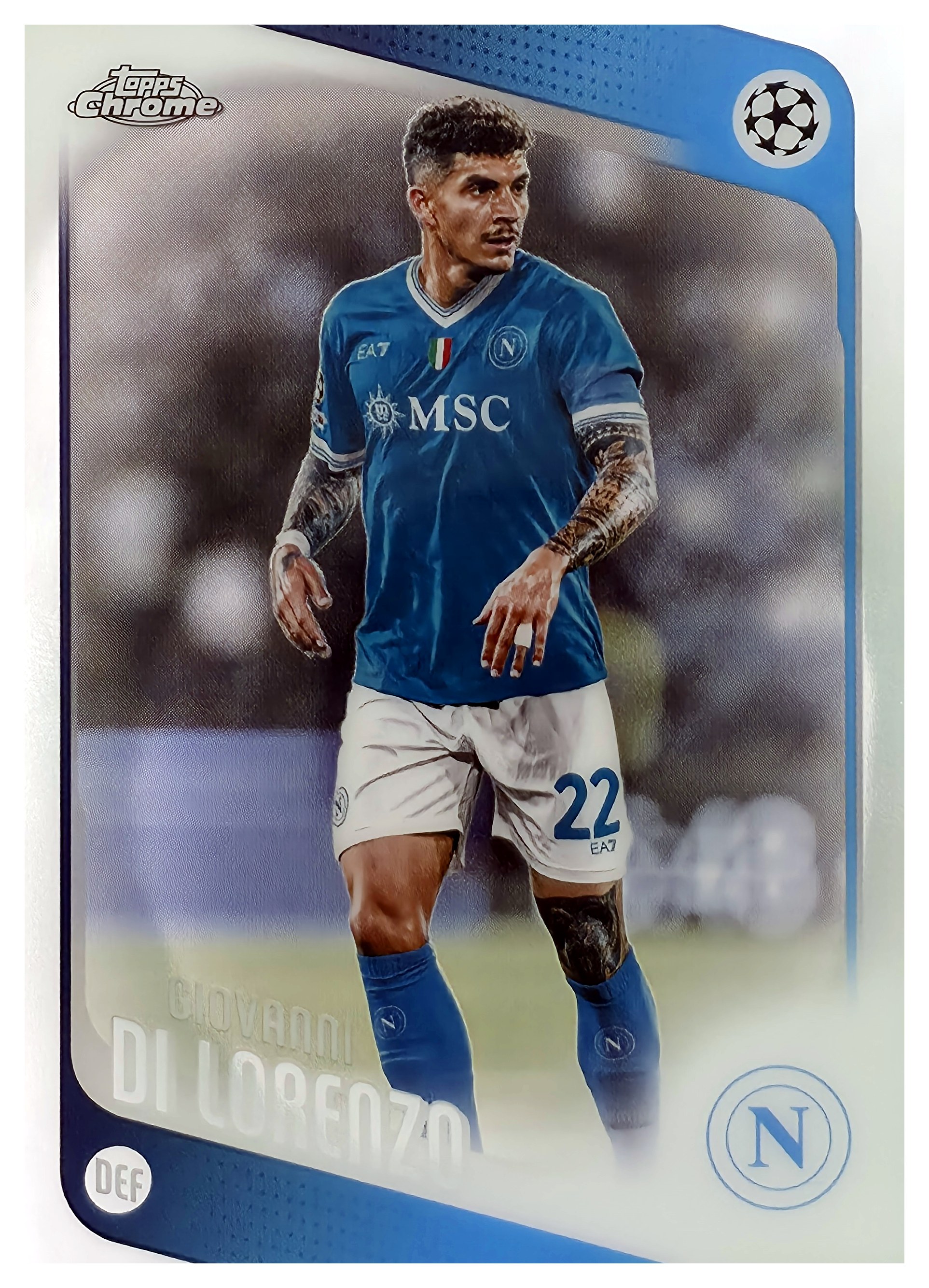 Giovanni Di Lorenzo - Topps Chrome UEFA Club Competitions Base Set 2025-26, Nr. 77 (Art.-Nr. SG108094)