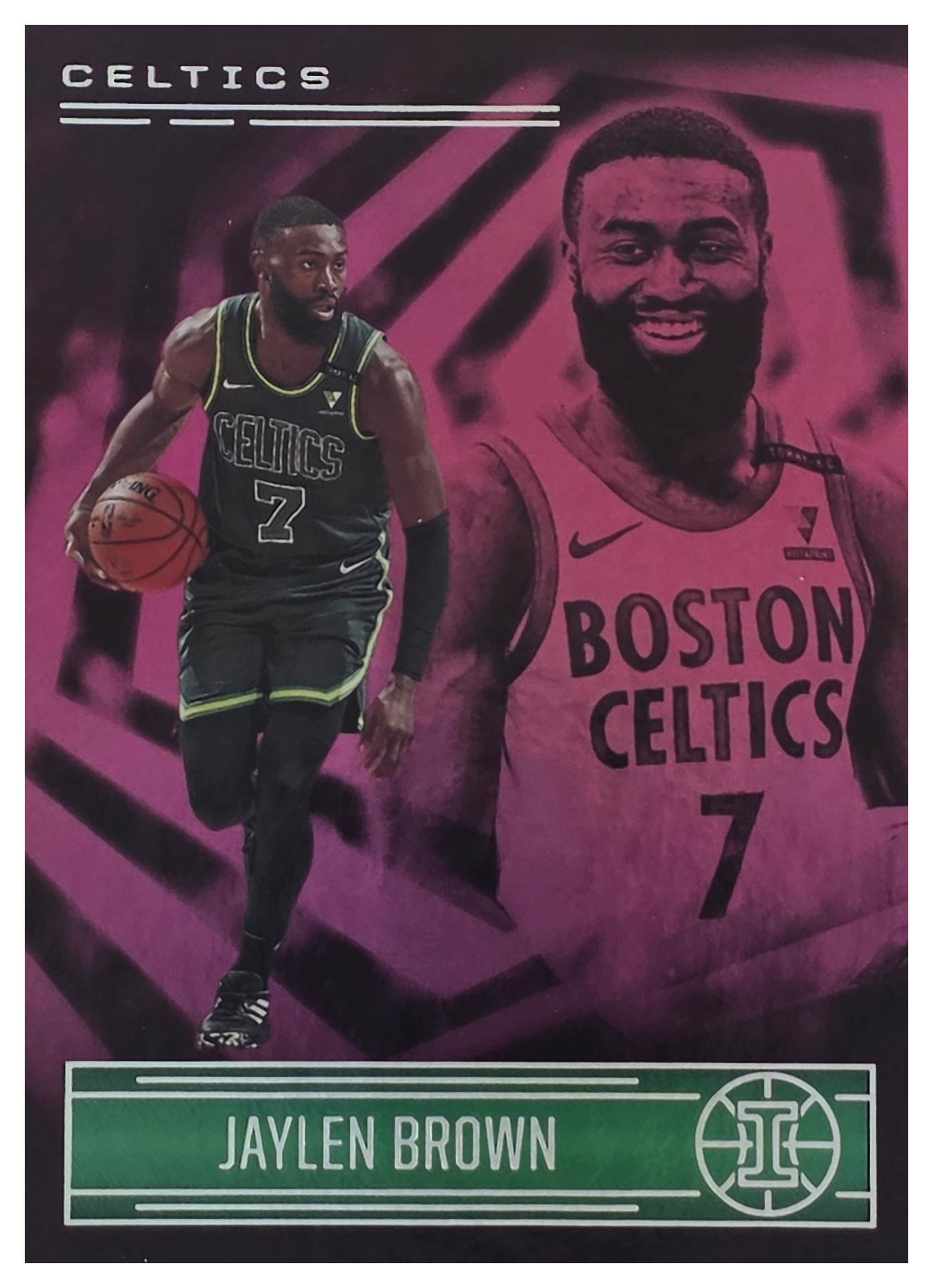 Jaylen Brown - Panini Illusions Base Set 2020-21, Nr. 77 – Trophy Collection Pink (Art.-Nr. SG104512)
