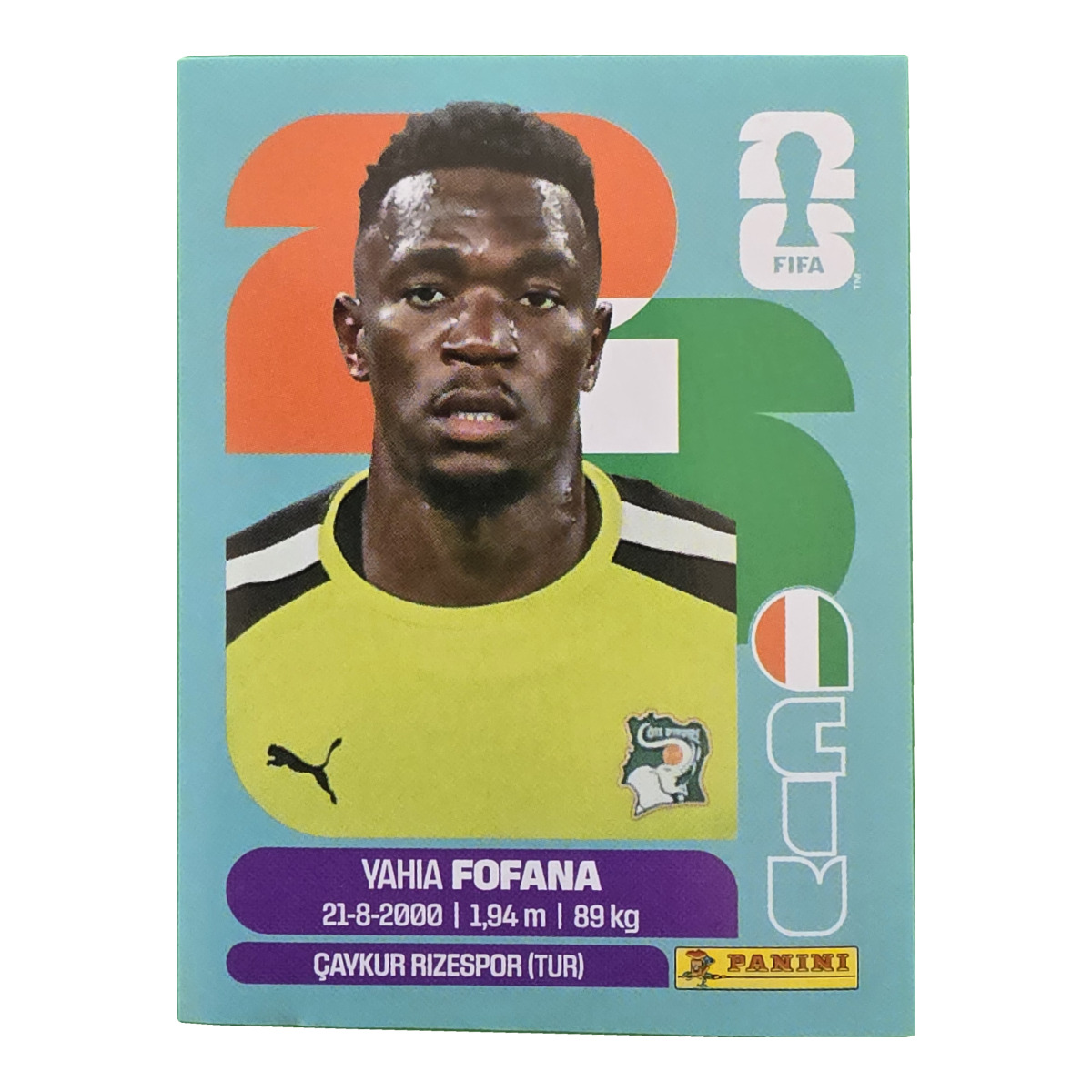 Yahia Fofana - Elfenbeinküste, FIFA WM 2026, Nr. CIV2