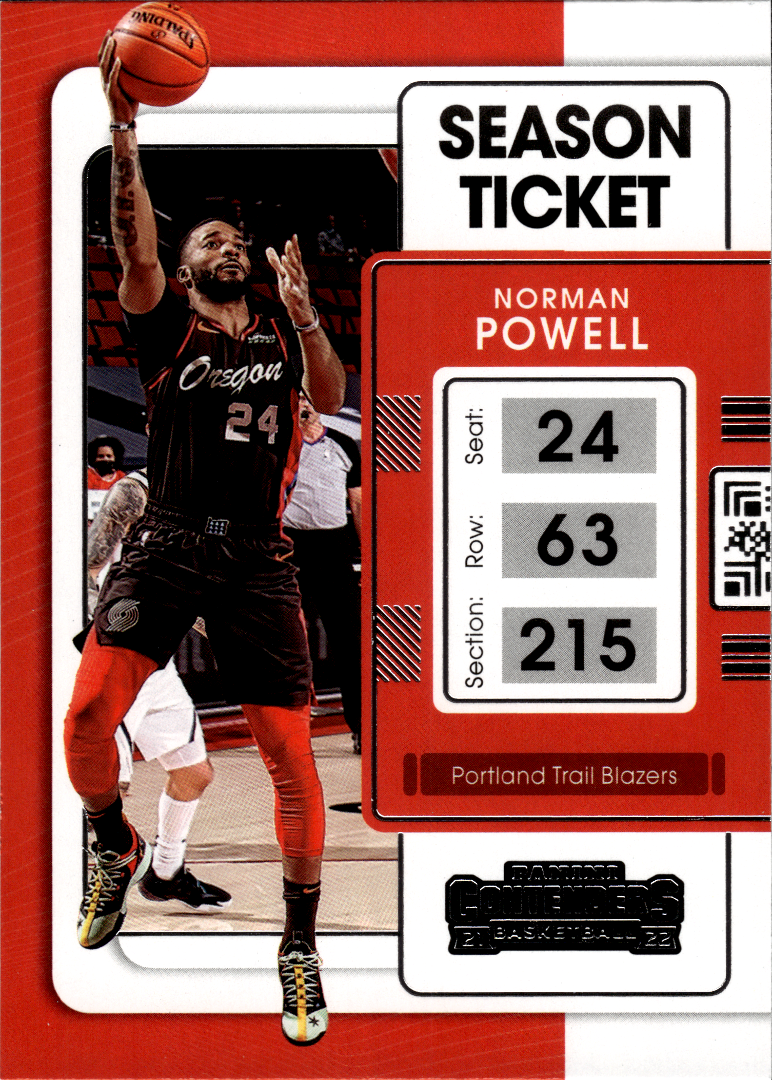 Norman Powell - Panini Contenders Season Ticket 2021-22, Nr. 49 (Art.-Nr. SG103727)