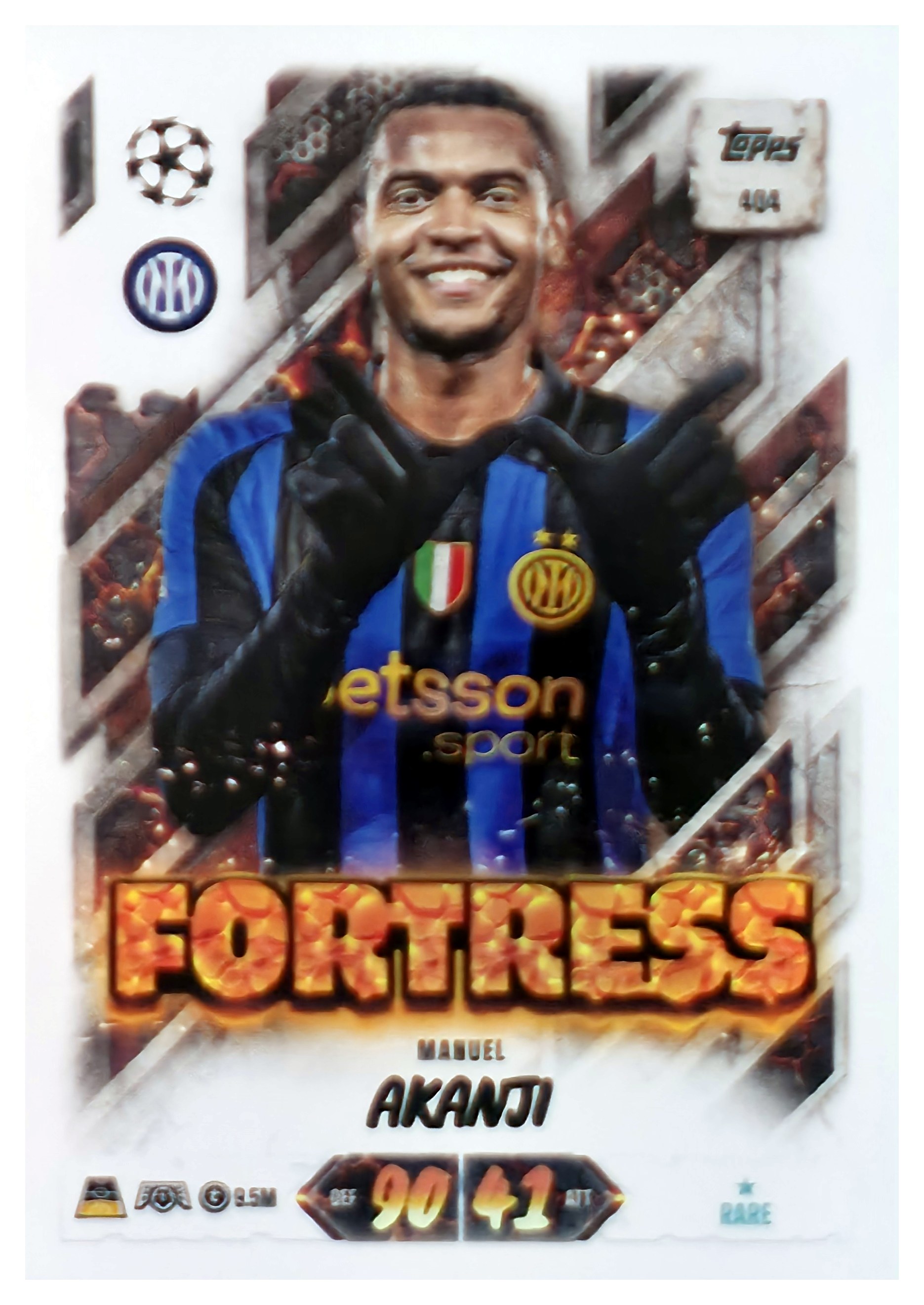 Manuel Akanji - Topps Match Attax UEFA Club Competitions Fortress 2026-27, Nr. 404 (Art.-Nr. SG107603)