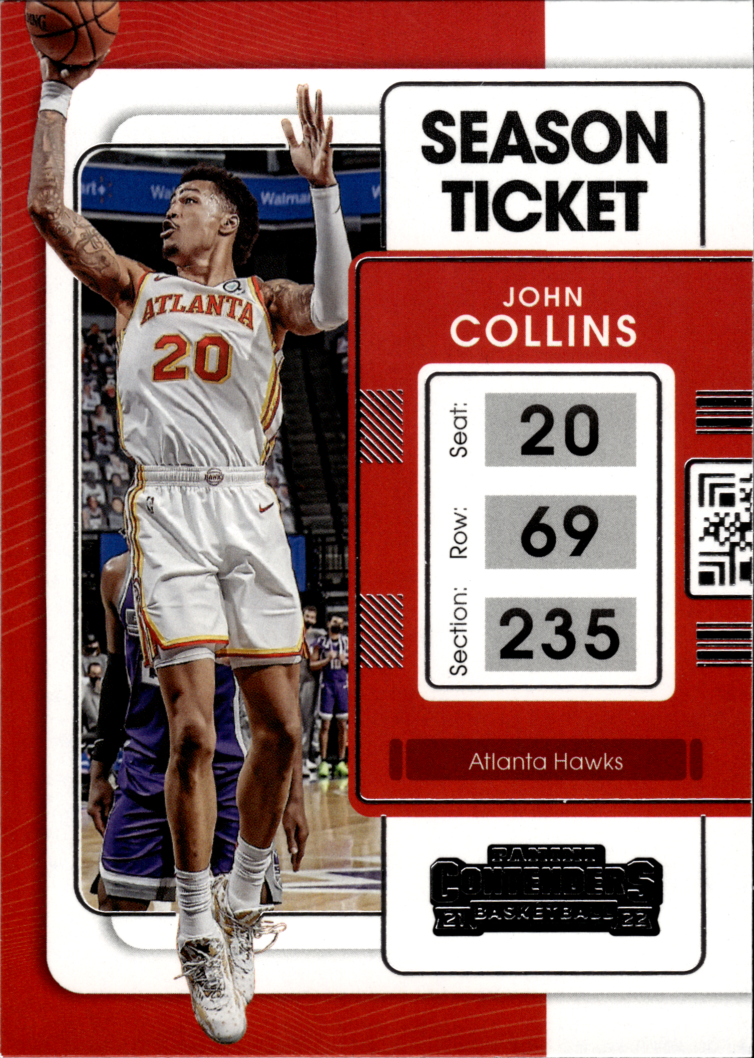 John Collins - Panini Contenders Season Ticket 2021-22, Nr. 14 (Art.-Nr. SG103694)