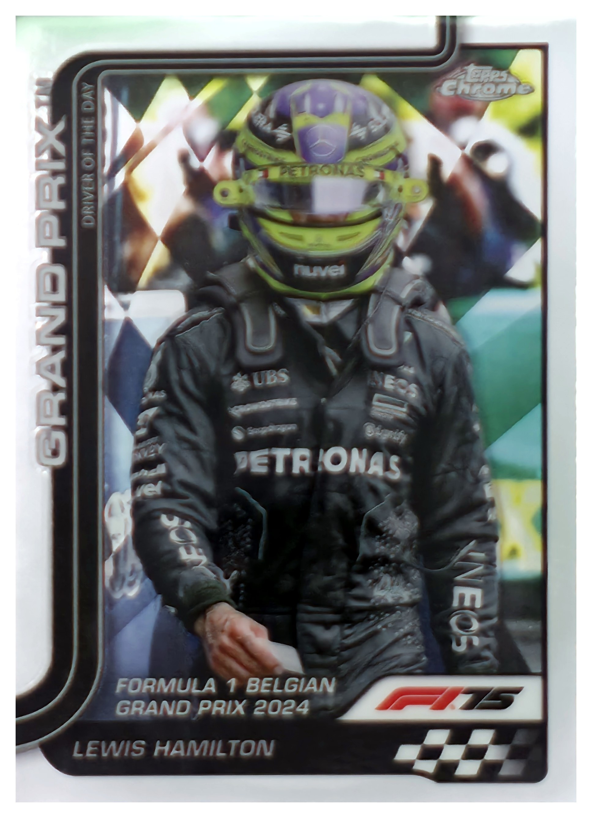 Lewis Hamilton - Topps Chrome Formula 1 Grand Prix Driver of the Day 2025, Nr. 135 (Art.-Nr. SG109005)
