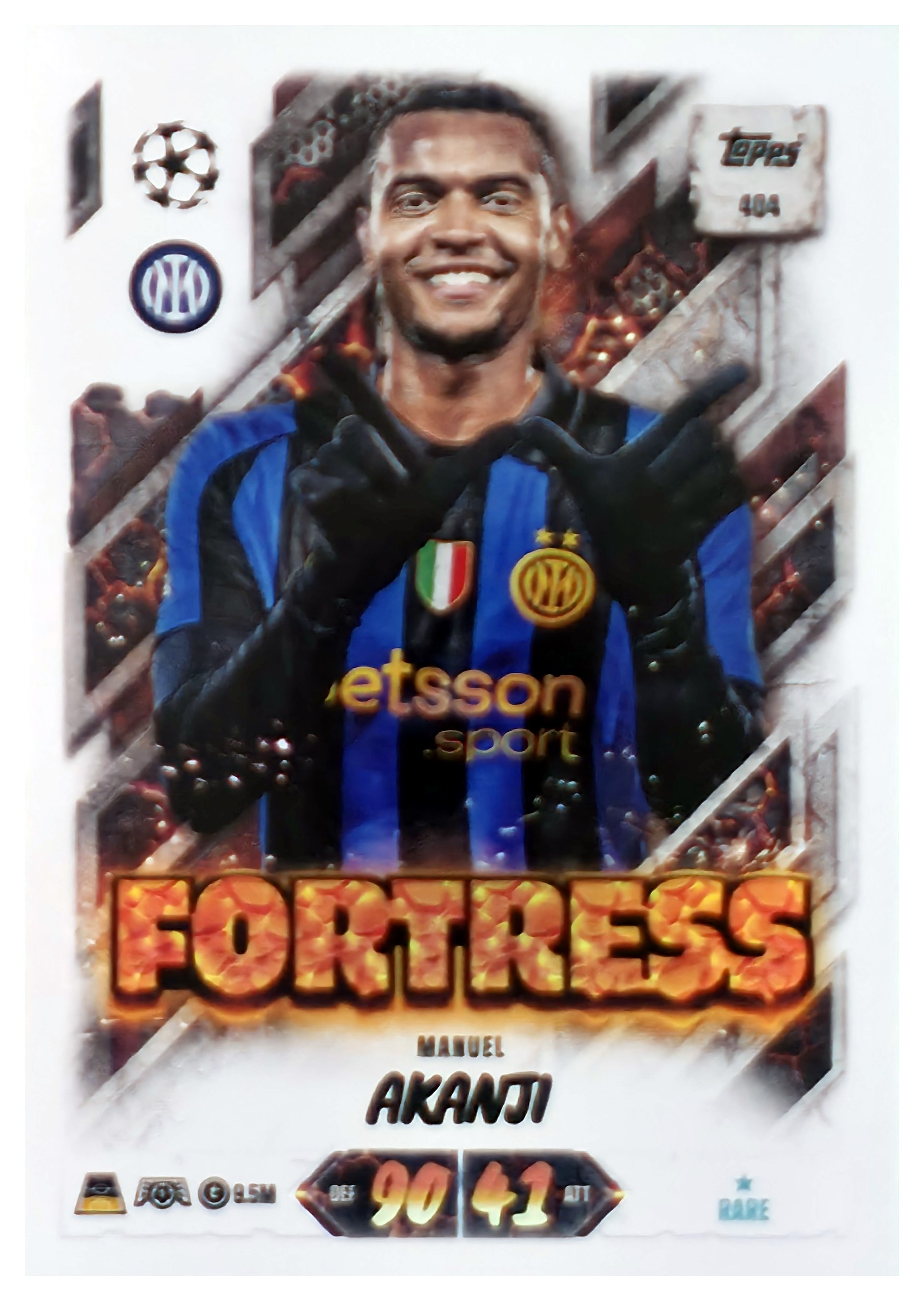 Manuel Akanji - Topps Match Attax UEFA Club Competitions Fortress 2026-27, Nr. 404 (Art.-Nr. SG107587)