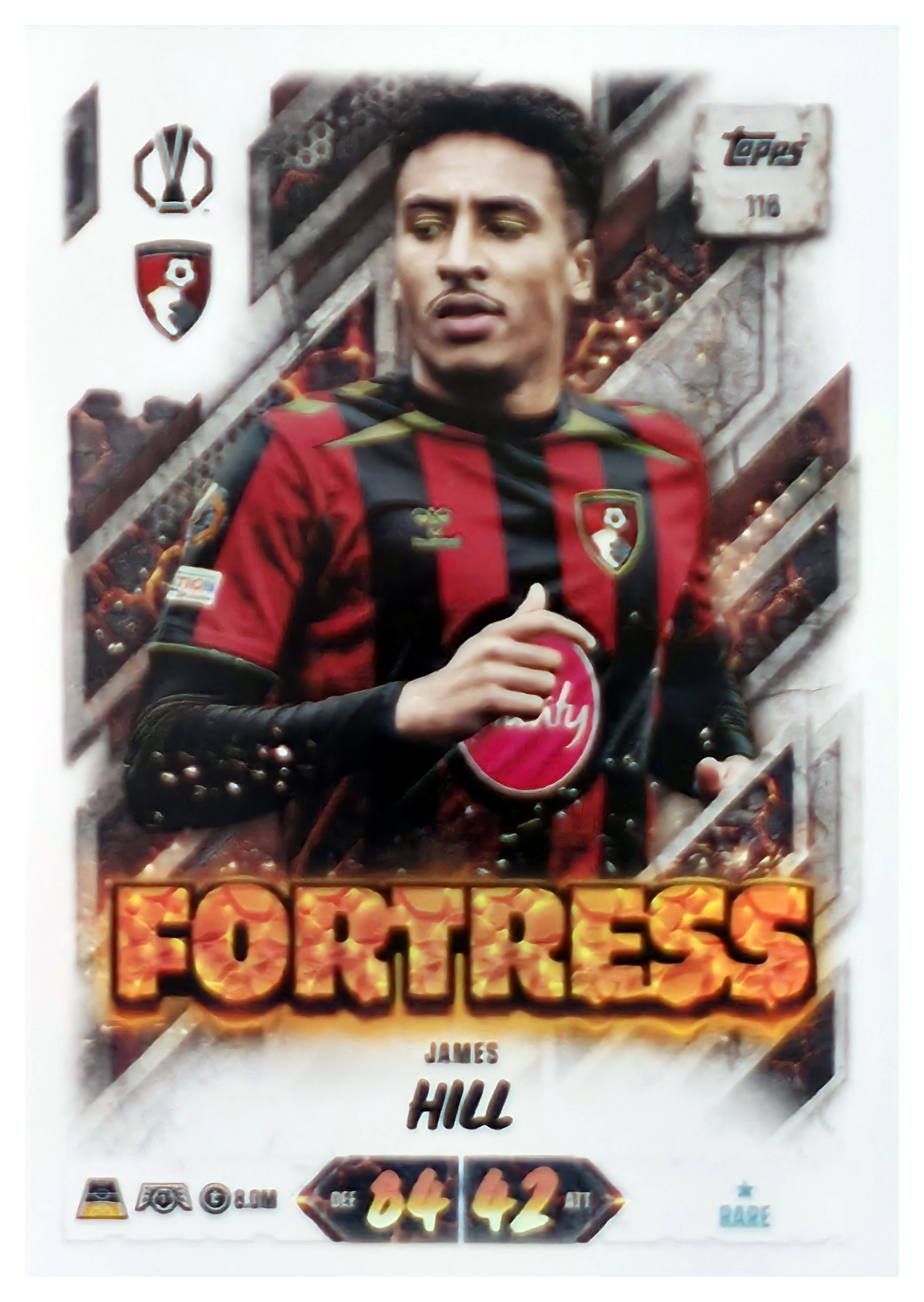 James Hill - Topps Match Attax UEFA Club Competitions Fortress 2026-27, Nr. 116