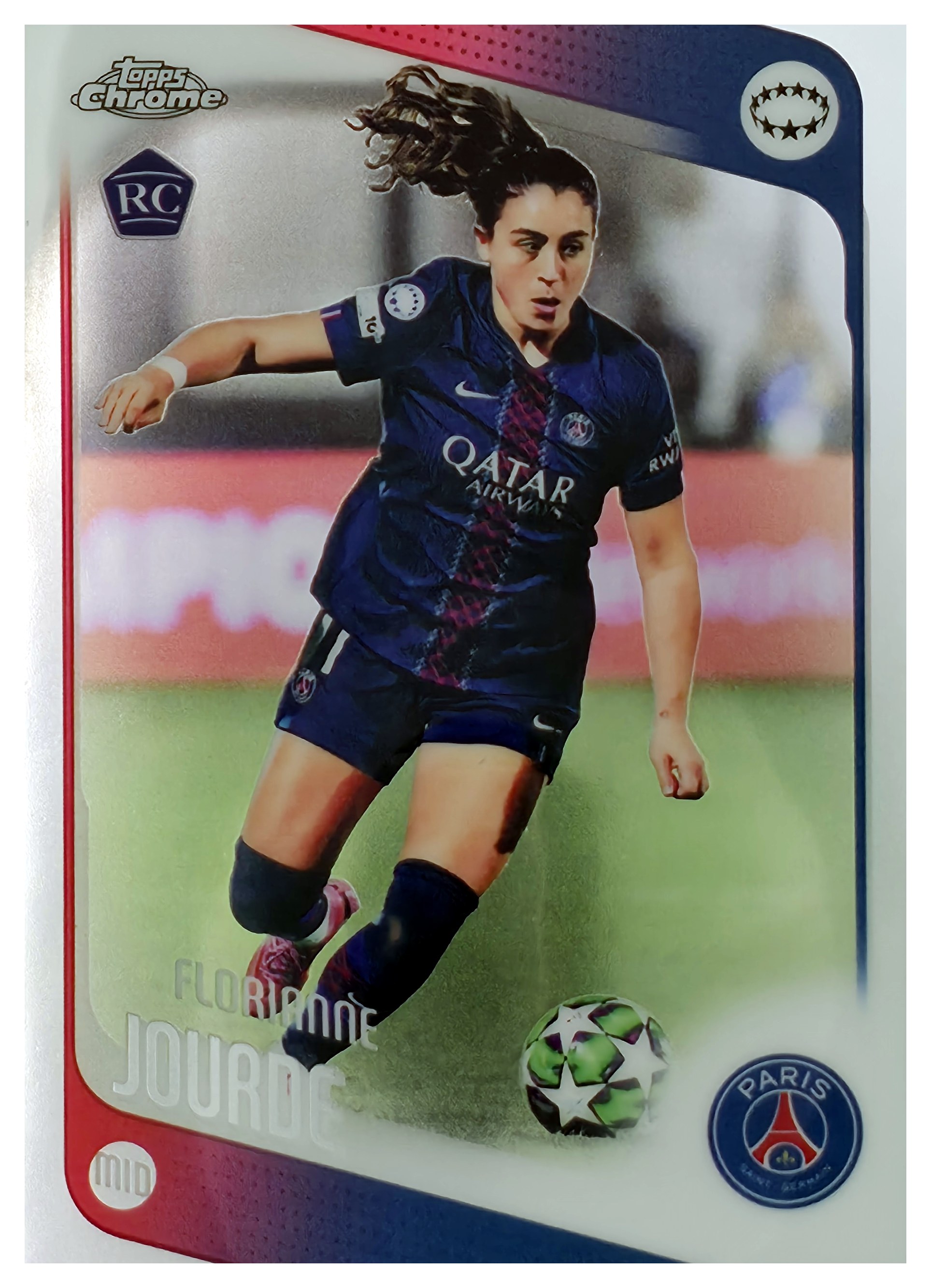 Florianne Jourde - Topps Chrome UEFA Women's Champions League Base Set 2025-26, Nr. 7 – Rookie Card (Art.-Nr. SG110905)