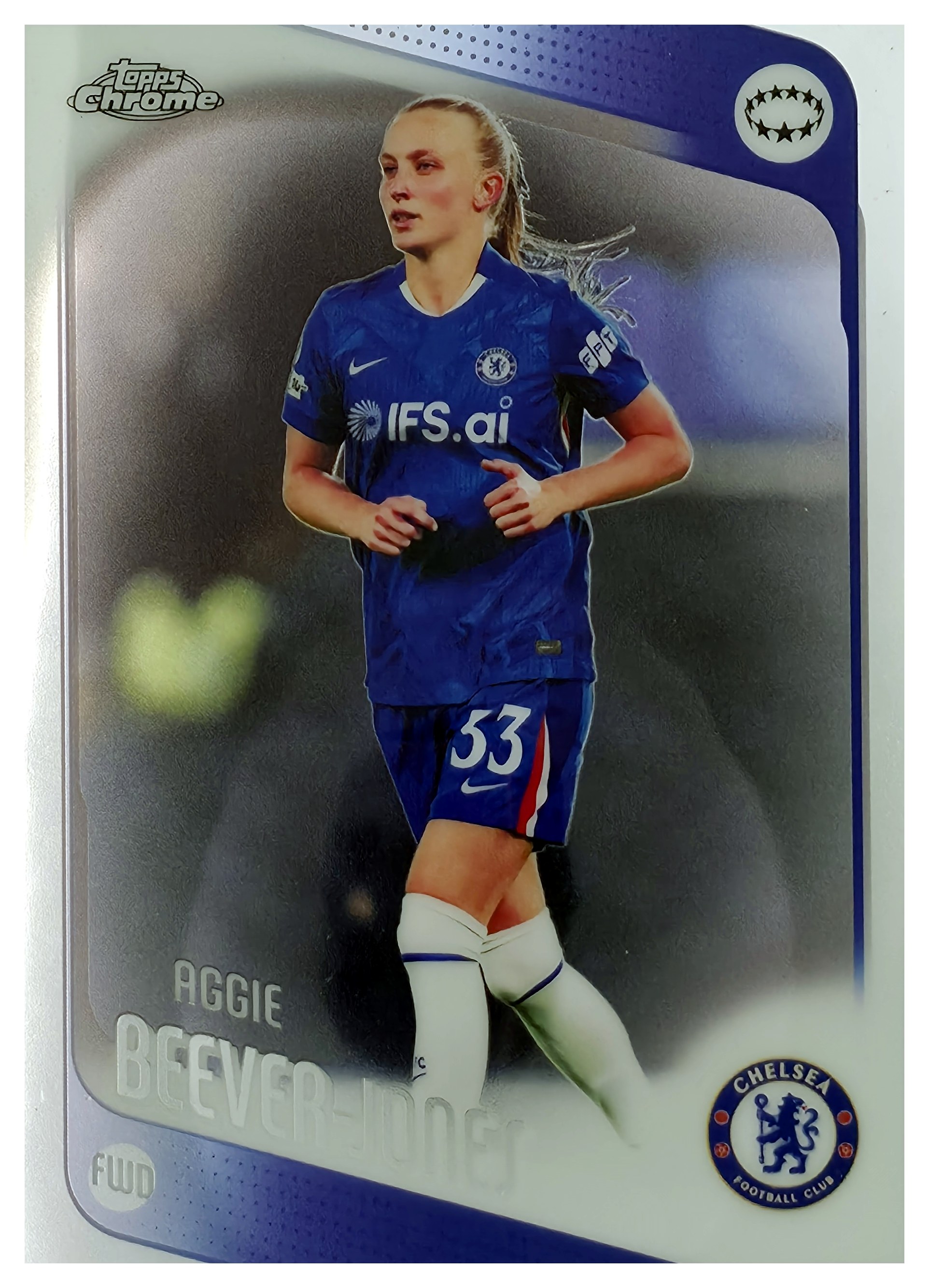 Aggie Beever-Jones - Topps Chrome UEFA Women's Champions League Base Set 2025-26, Nr. 19 (Art.-Nr. SG110879)