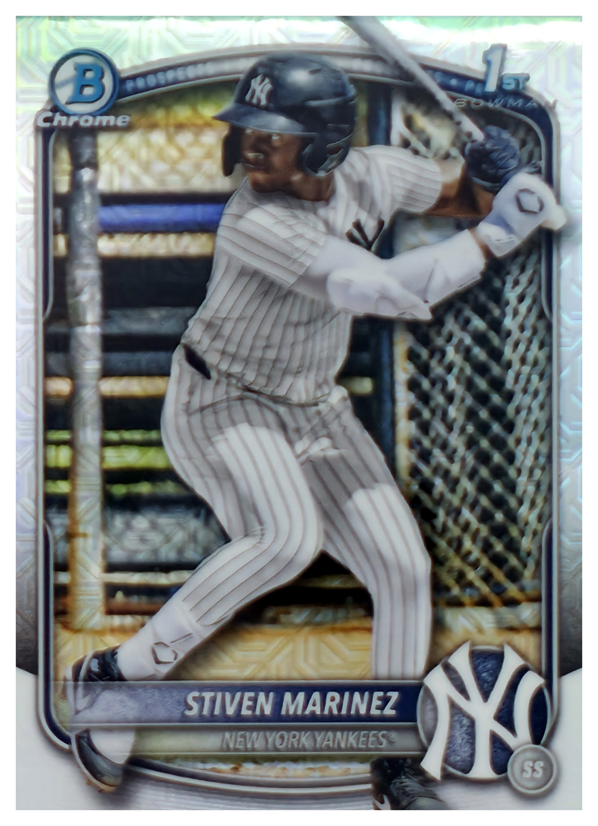 Stiven Marinez - Topps Bowman Chrome Prospects 2025, Nr. BCP-189 – Mojo Refractor (Art.-Nr. SG108971)