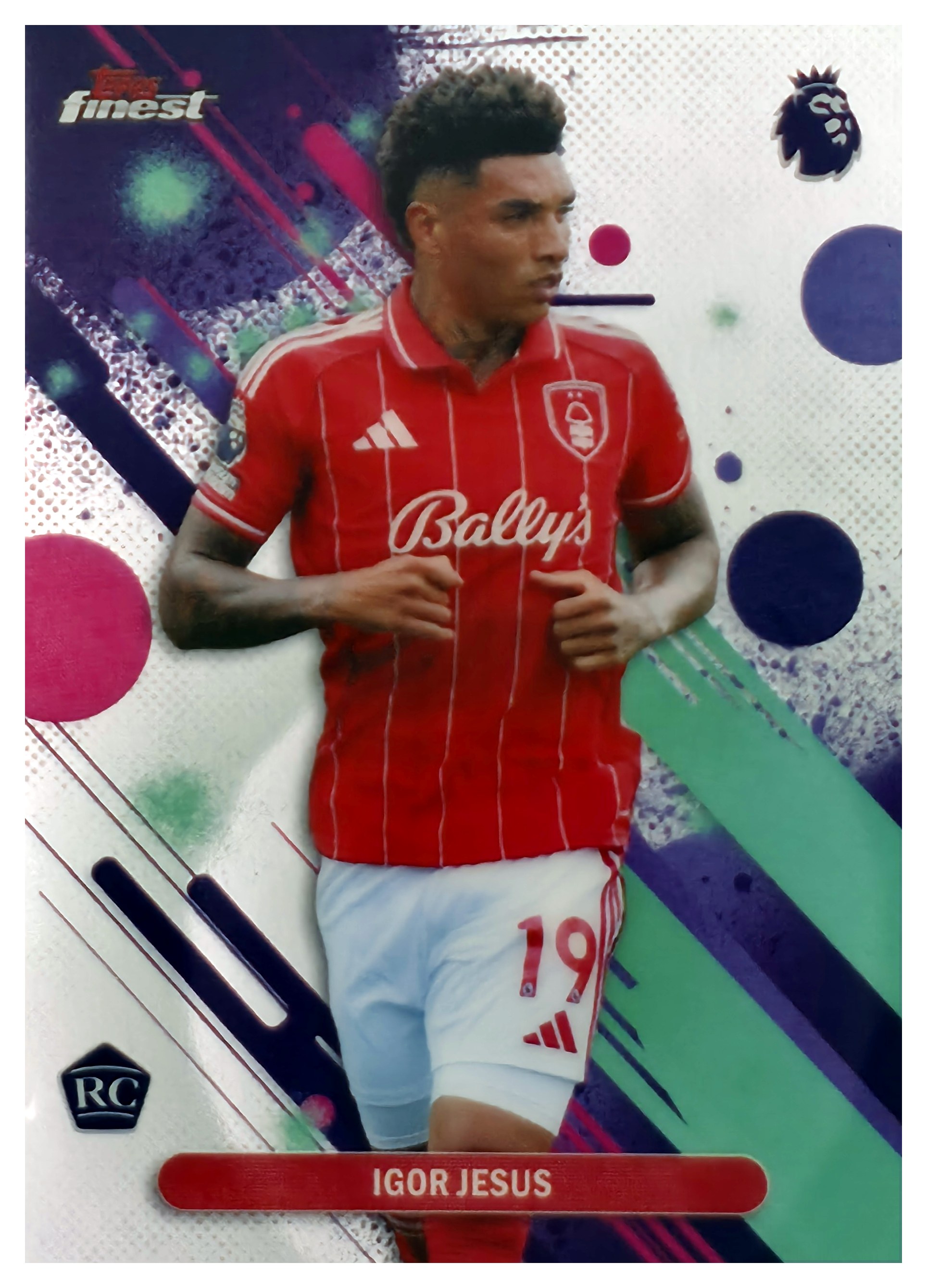 Igor Jesus - Topps Finest Premier League Base Set 2025-26, Nr. 80 – Rookie Card (Art.-Nr. SG110985)