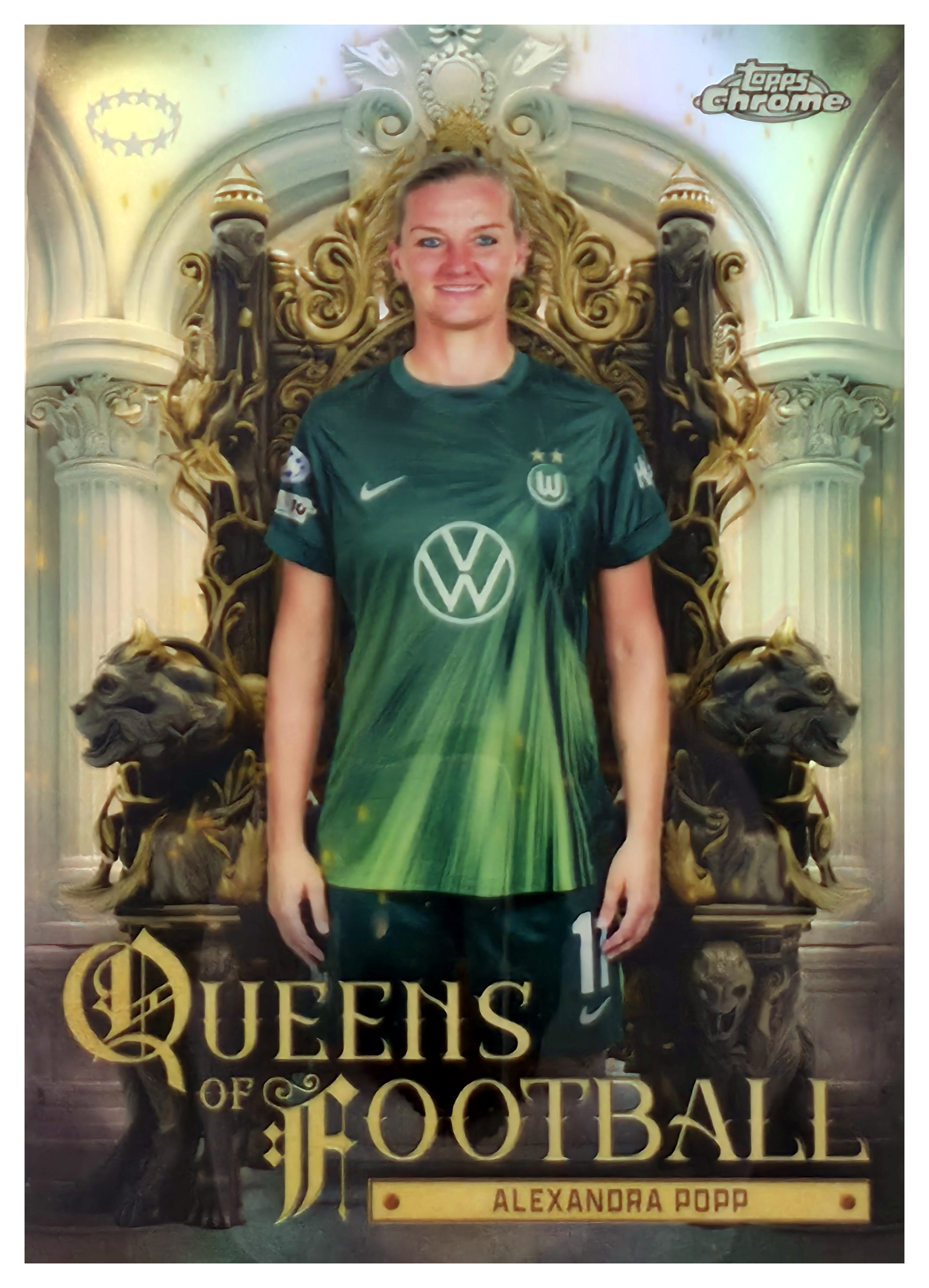 Alexandra Popp - Topps Chrome UEFA Women's Champions League Queens of Football 2025-26, Nr. QF-22 – Insert (Art.-Nr. SG110950)