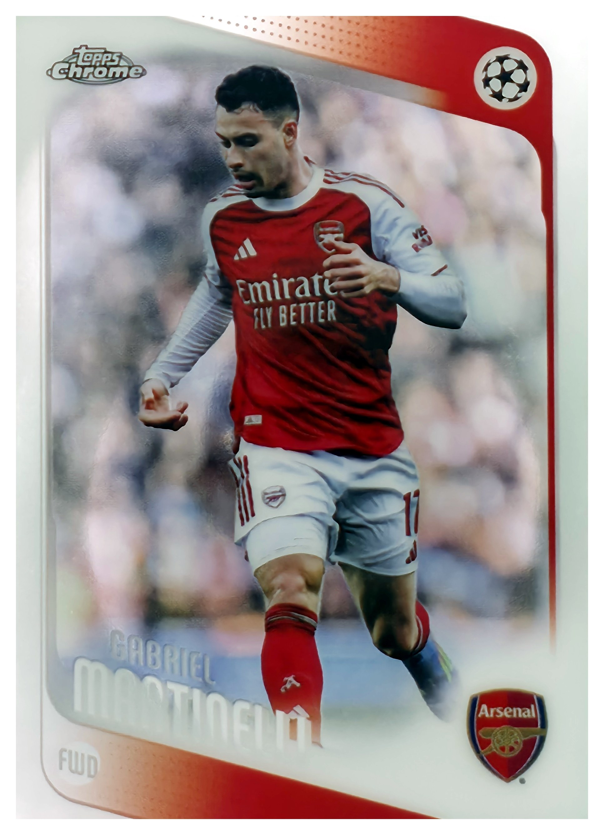 Gabriel Martinelli - Topps Chrome UEFA Club Competitions Base Set 2025-26, Nr. 19 (Art.-Nr. SG108210)