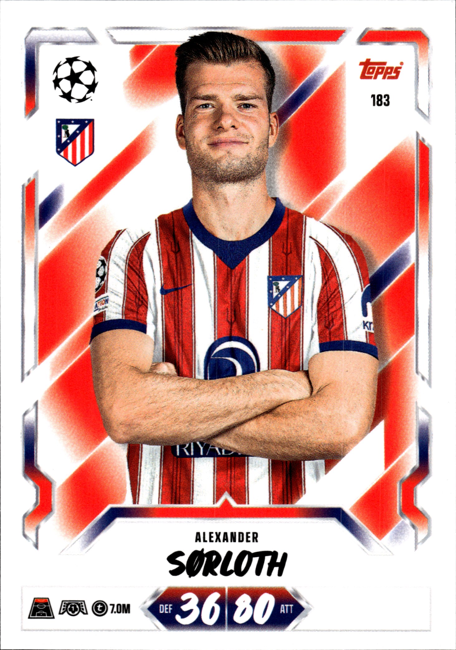 Alexander Sørloth - Topps Match Attax UEFA Club Competitions Base Set 2026-27, Nr. 183 (Art.-Nr. SG107267)