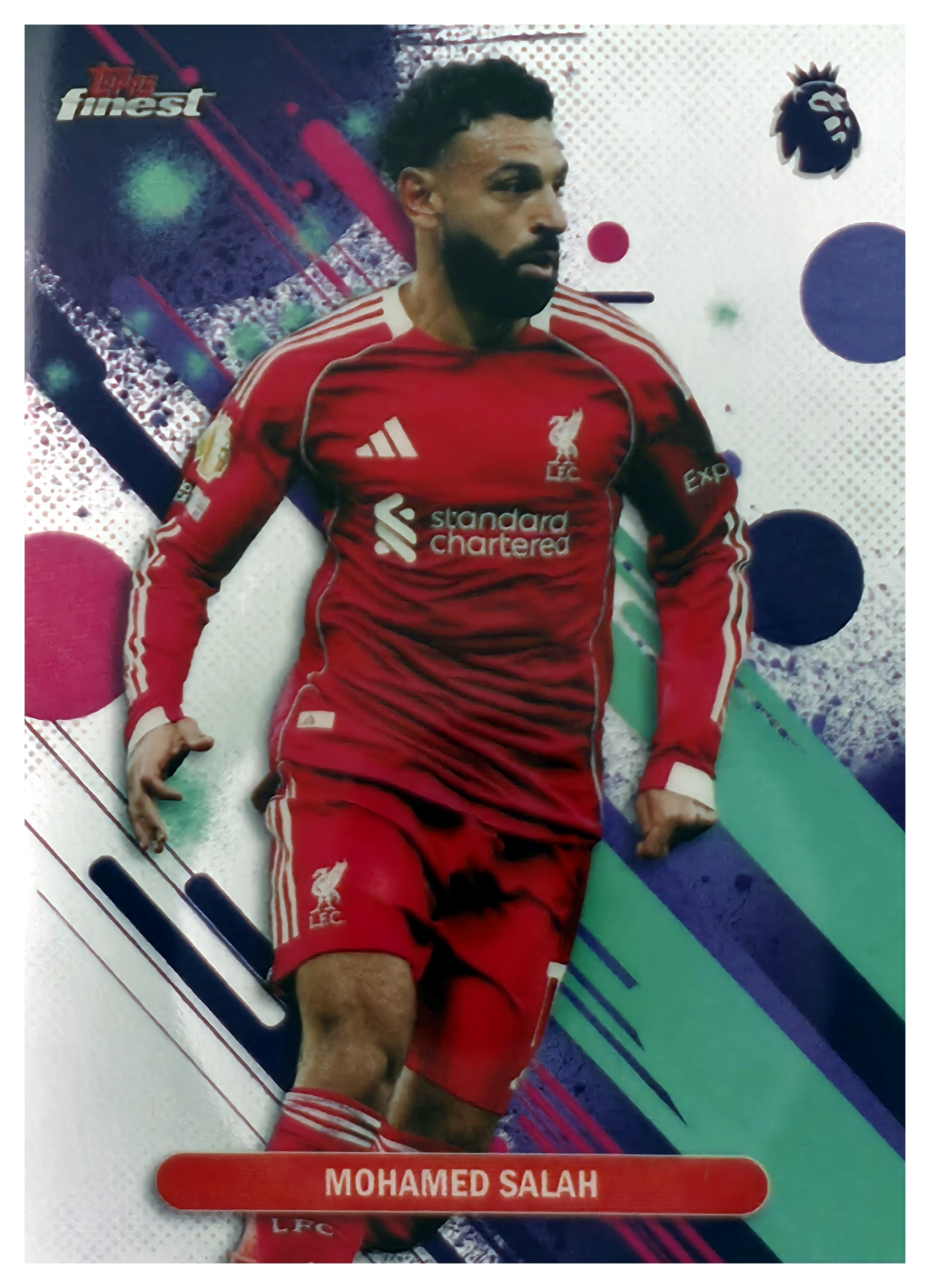 Mohamed Salah - Topps Finest Premier League Base Set 2025-26, Nr. 56 (Art.-Nr. SG110984)