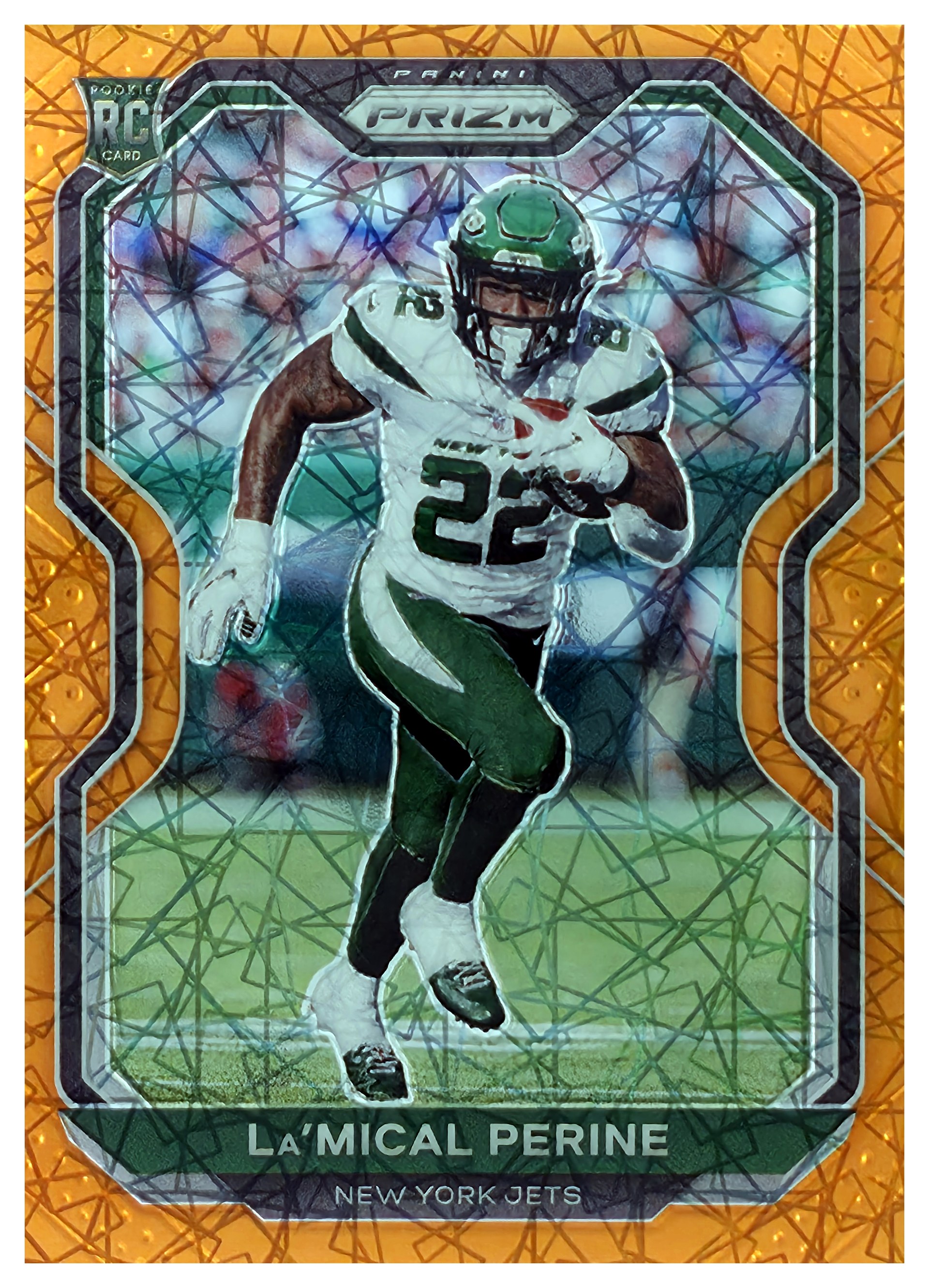 La'Mical Perine - Panini Prizm Base Set 2020, Nr. 357 – Rookie Card, Orange Ice (Art.-Nr. SG108651)