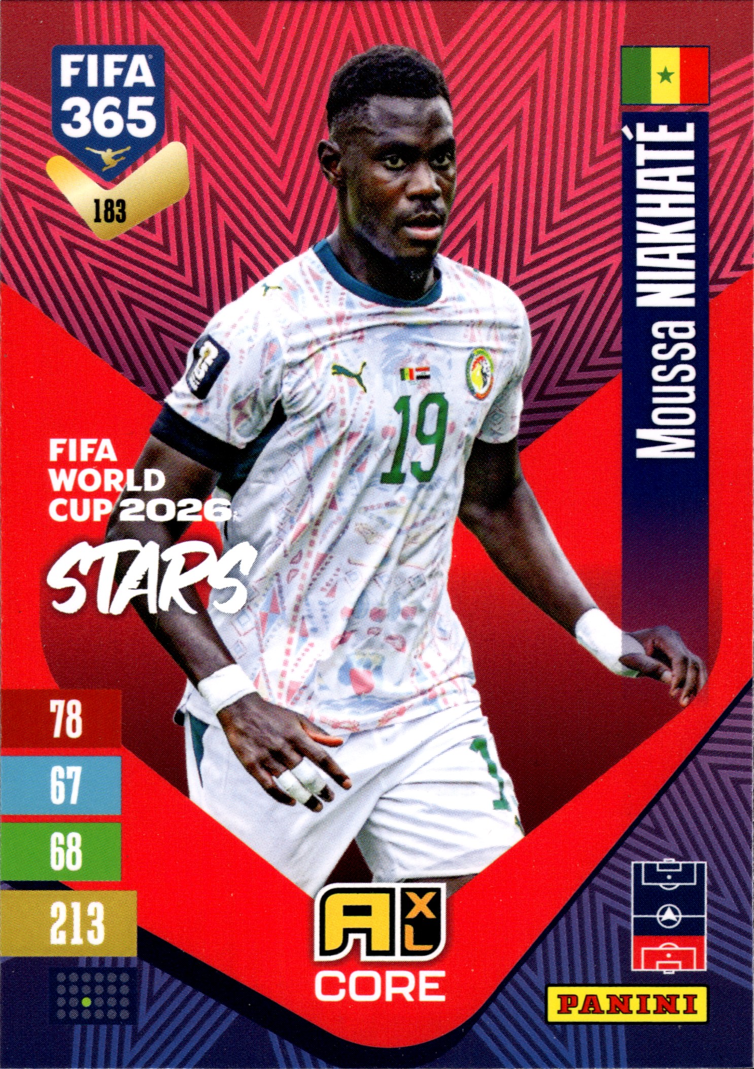 Moussa Niakhaté - Panini Adrenalyn XL FIFA 365 FIFA World Cup 2026 Stars 2026-27, Nr. 183