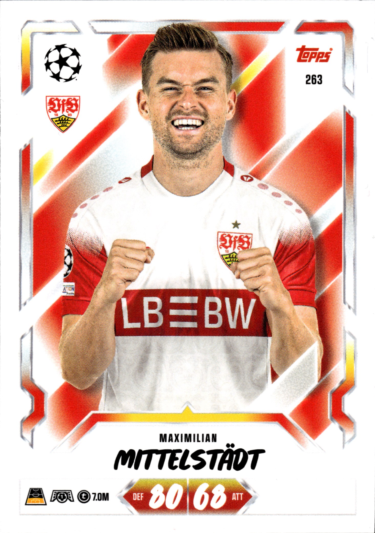 Maximilian Mittelstädt - Topps Match Attax UEFA Club Competitions Base Set 2026-27, Nr. 263 (Art.-Nr. SG107154)