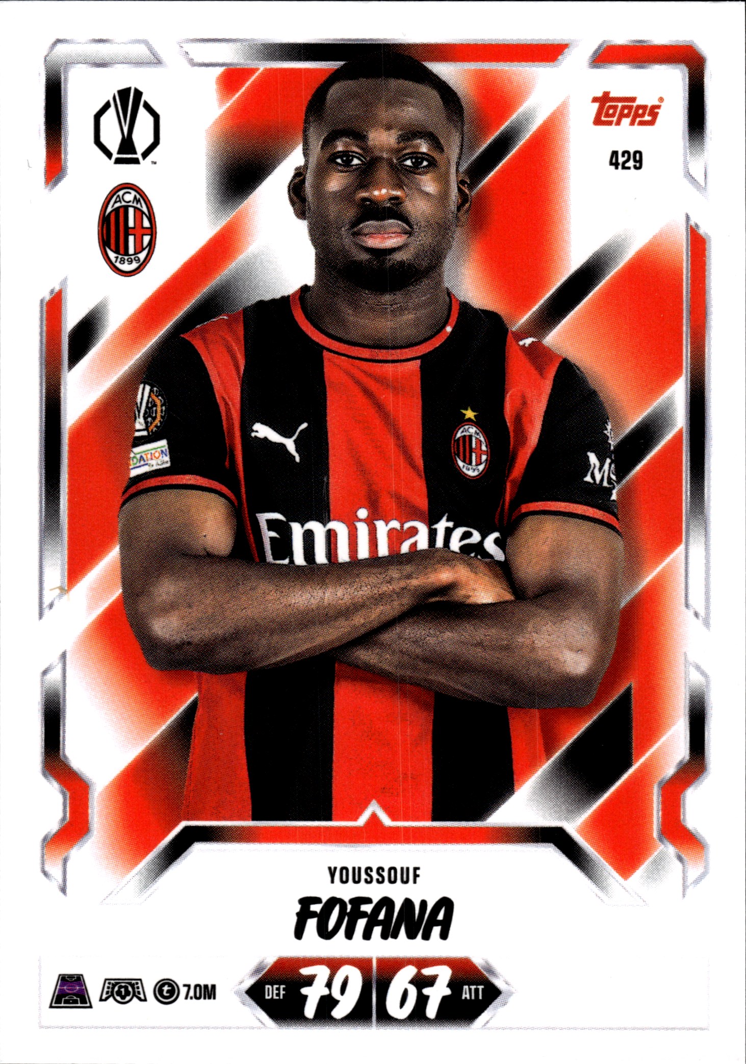 Youssouf Fofana - Topps Match Attax UEFA Club Competitions Base Set 2026-27, Nr. 429 (Art.-Nr. SG107214)