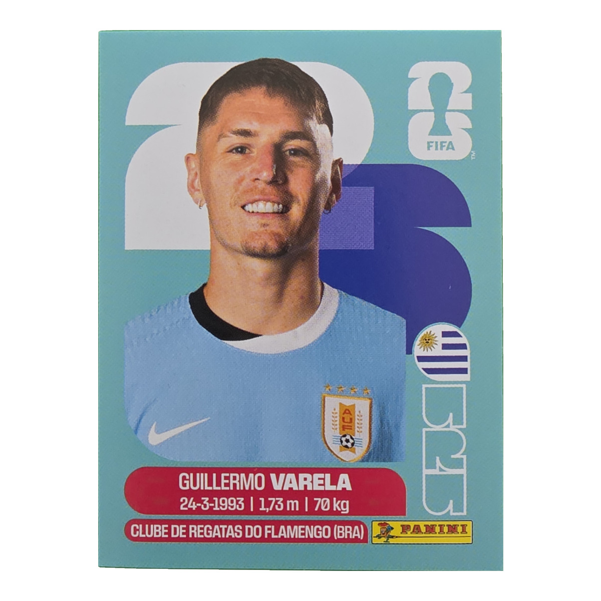 Guillermo Varela - Uruguay, FIFA WM 2026, Nr. URU8