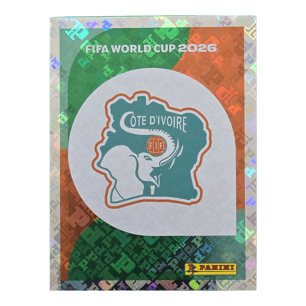 Emblem - Elfenbeinküste, FIFA WM 2026, Nr. CIV1 – Glitzer-Optik