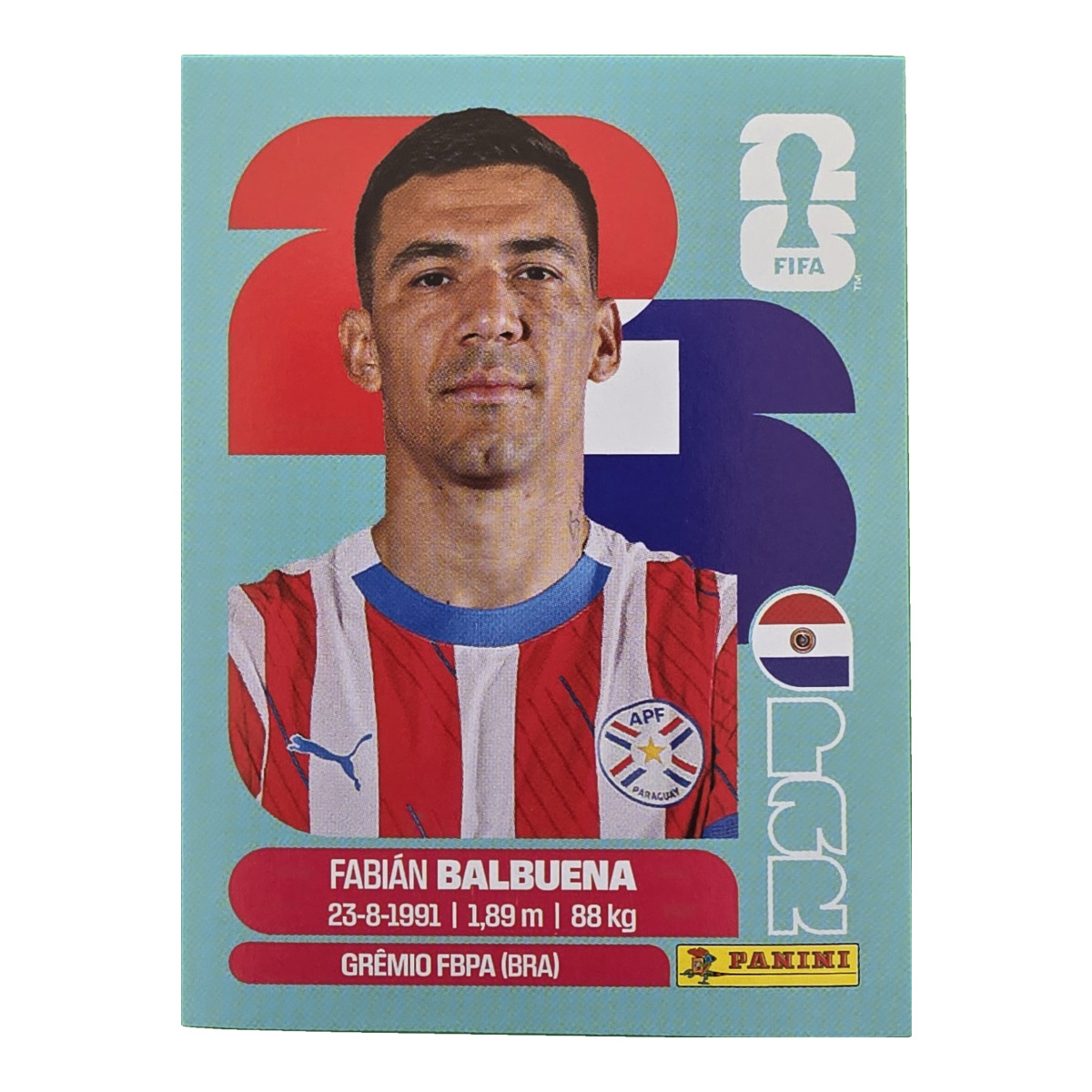 Fabián Balbuena - Paraguay, FIFA WM 2026, Nr. PAR5