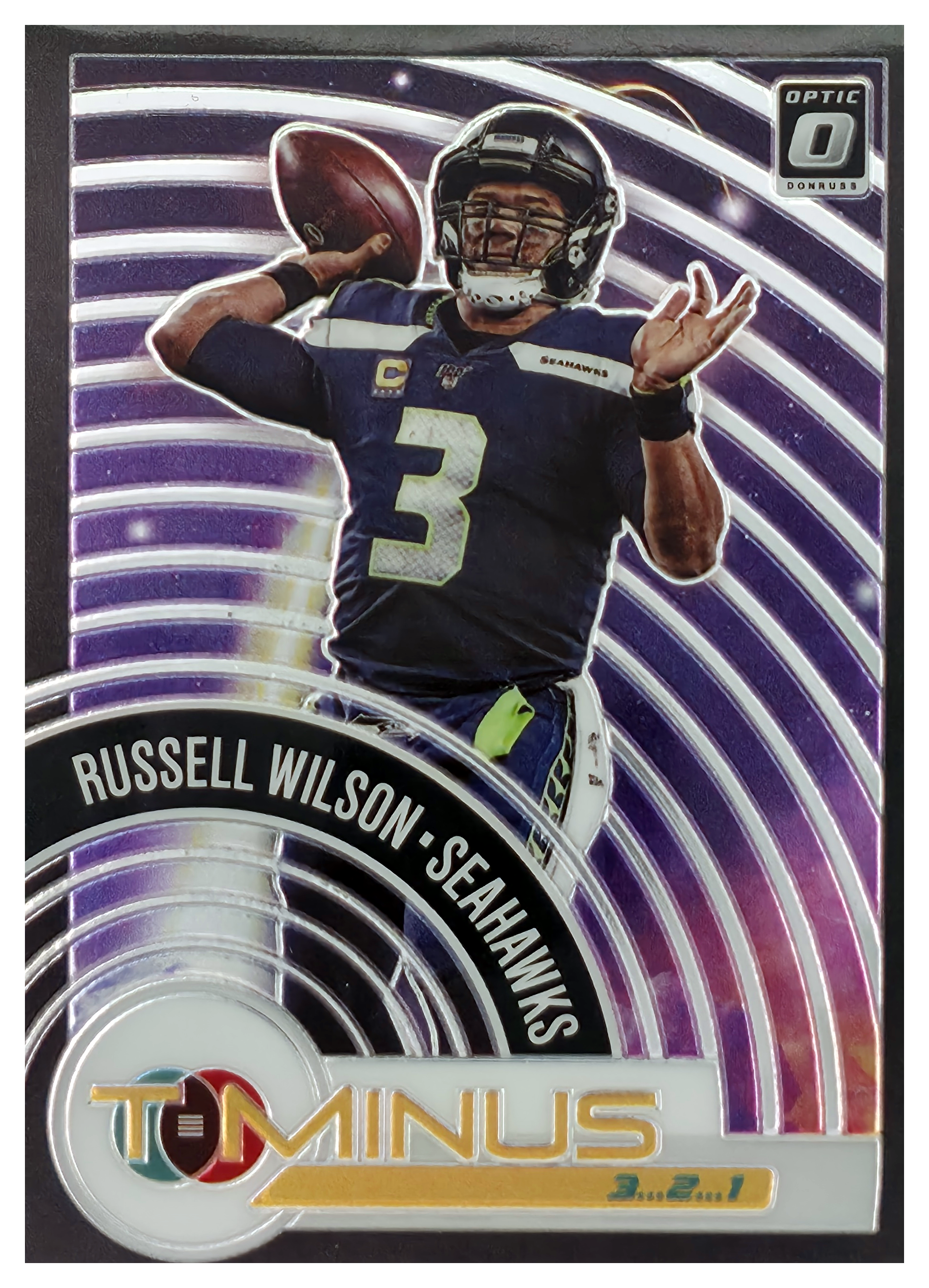 Russell Wilson - Panini Donruss Optic T-Minus 3...2...1 2020, Nr. TM-7 – Insert (Art.-Nr. SG106651)