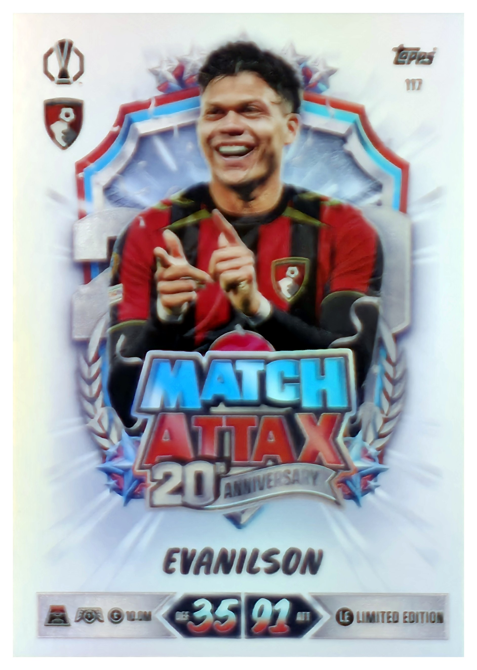 Evanilson - Topps Match Attax UEFA Club Competitions 20th Anniversary 2026-27, Nr. 117 (Art.-Nr. SG107682)