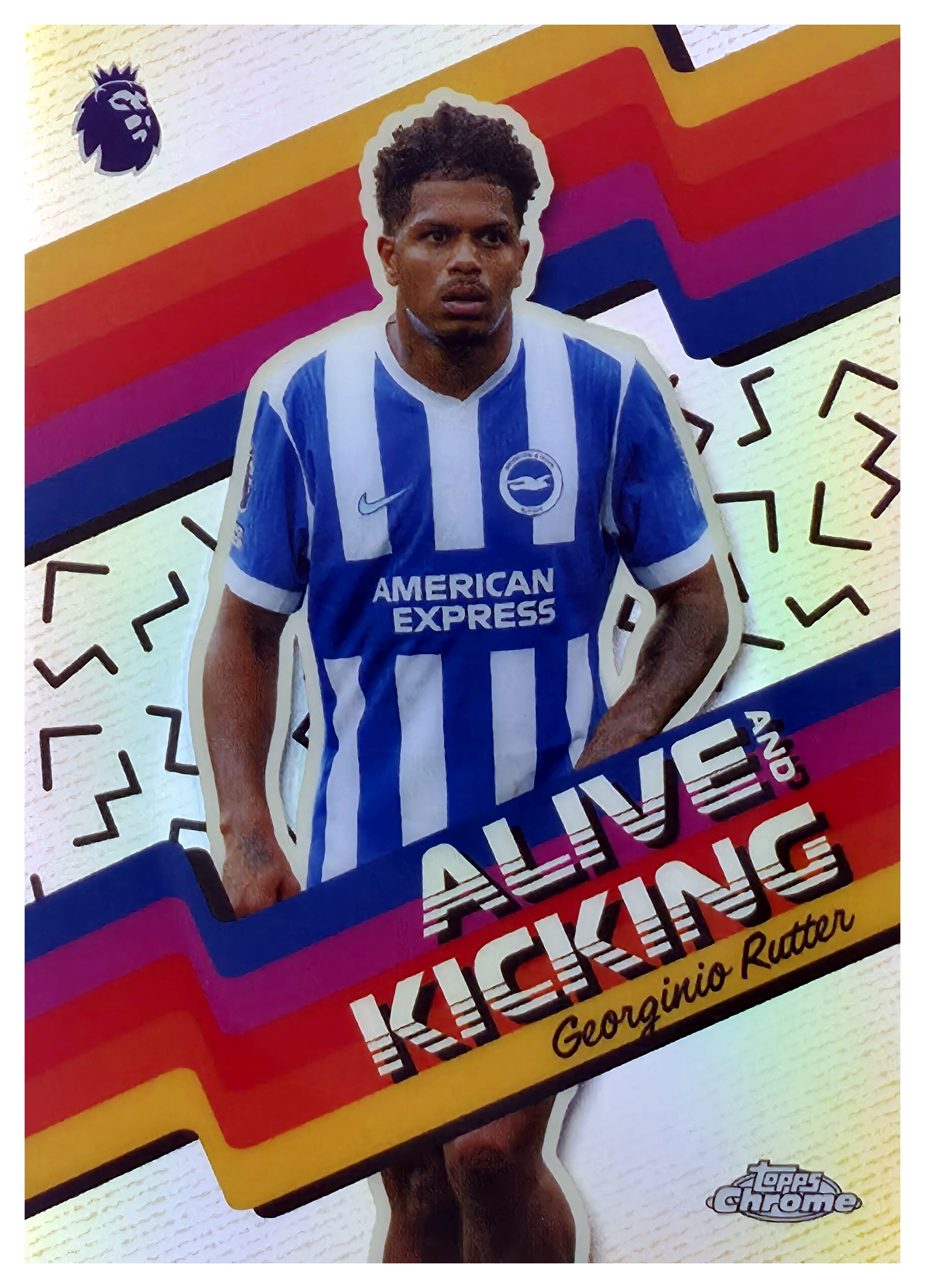 Georginio Rutter - Topps Chrome Premier League Alive & Kicking 2025-26, Nr. AK-9 – Insert (Art.-Nr. SG107698)