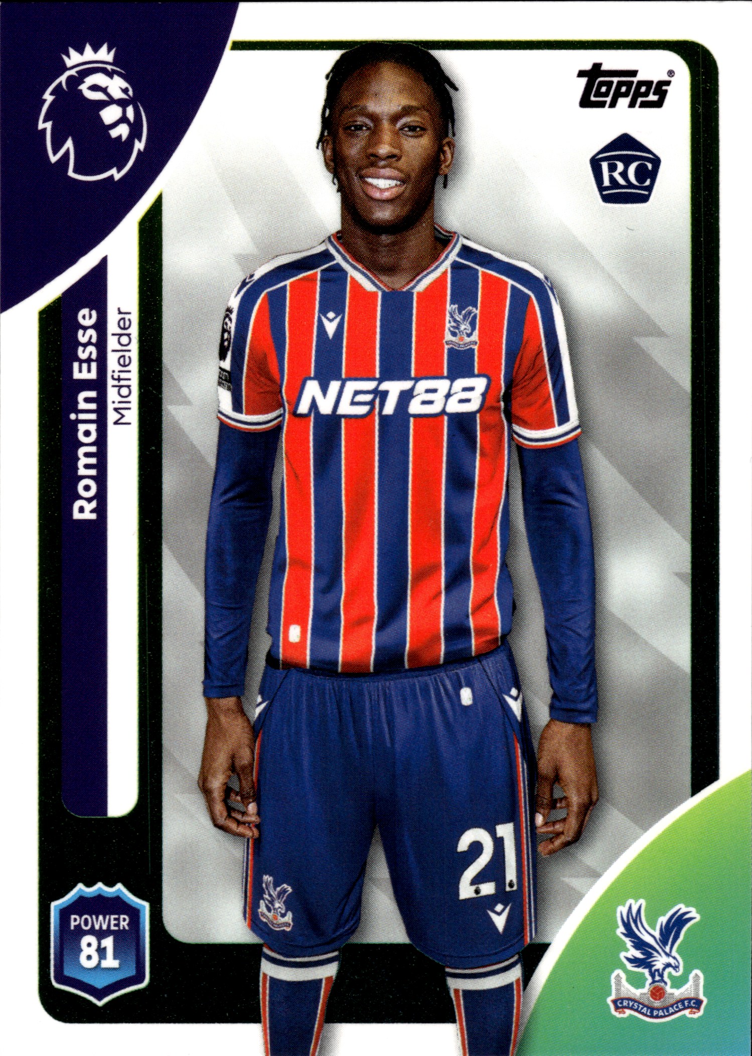 Romain Esse - Topps Match Attax Premier League Base Set 2025-26, Nr. 118 – Rookie Card (Art.-Nr. SG109909)