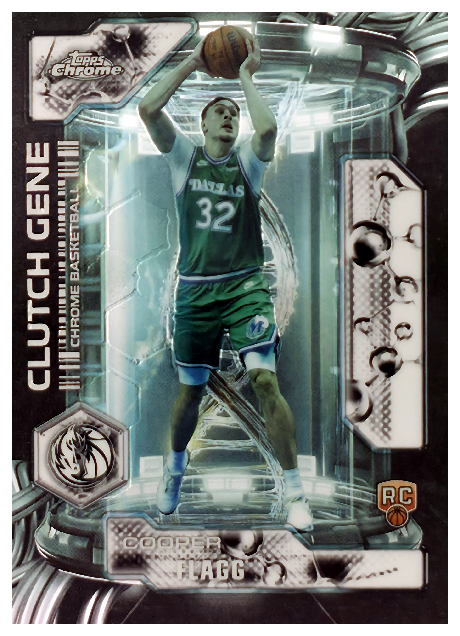 Cooper Flagg - Topps Chrome Update Clutch Gene 2025-26, Nr. CG-11 – Rookie Card, Insert (Art.-Nr. SG108799)