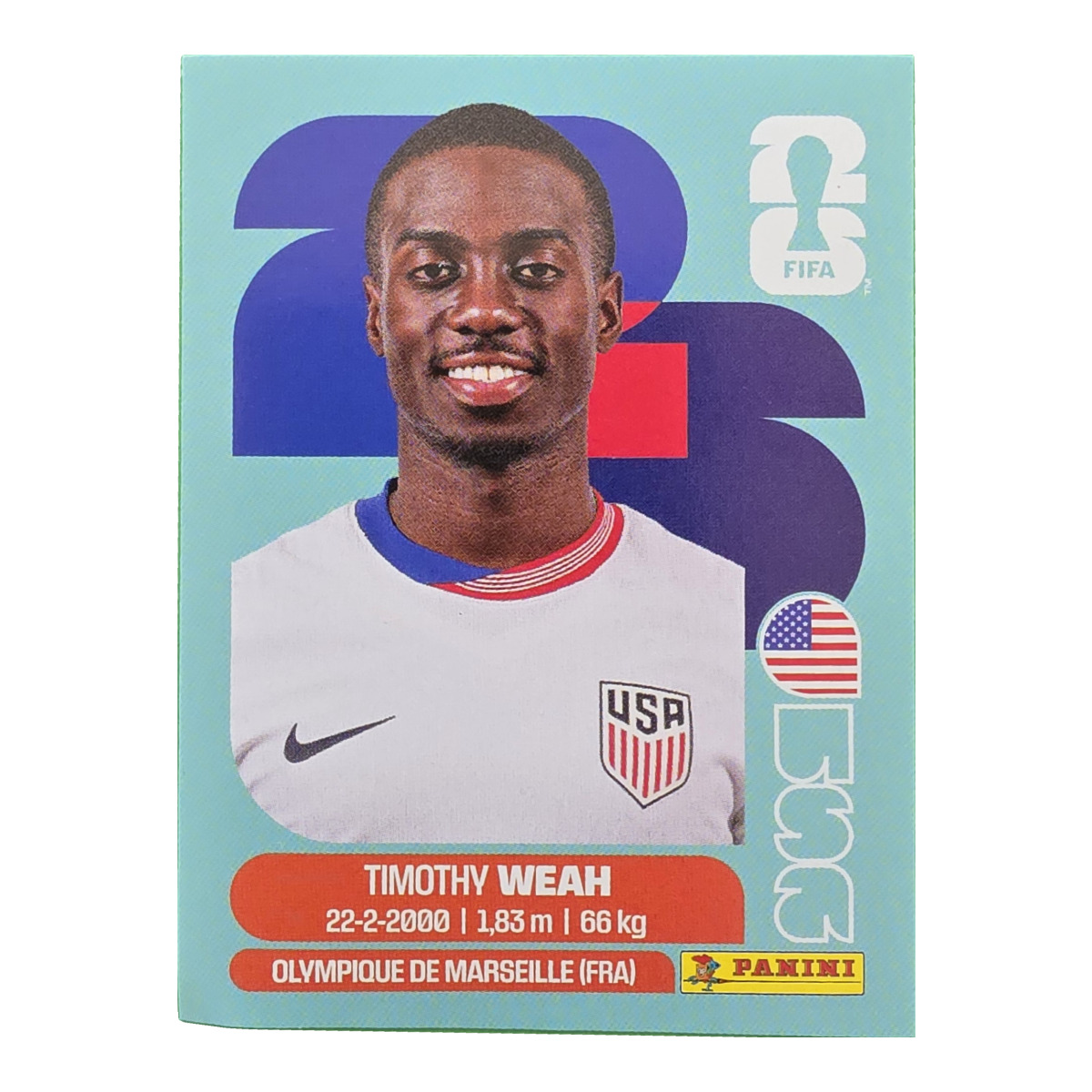 Timothy Weah - USA, FIFA WM 2026, Nr. USA12