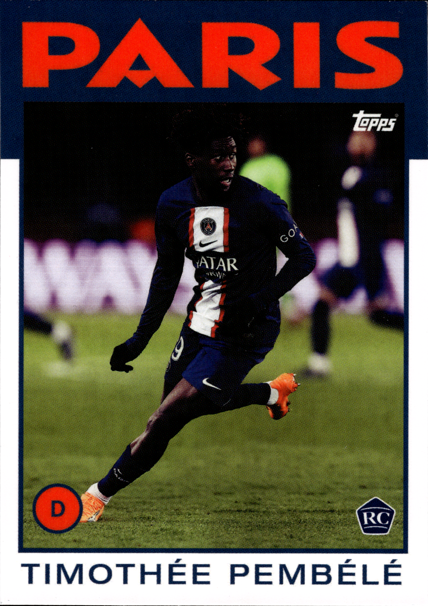 Timothée Pembélé - Topps Paris Saint-Germain Official Team Set 2023-24, Nr. 45 (Art.-Nr. SG103008)