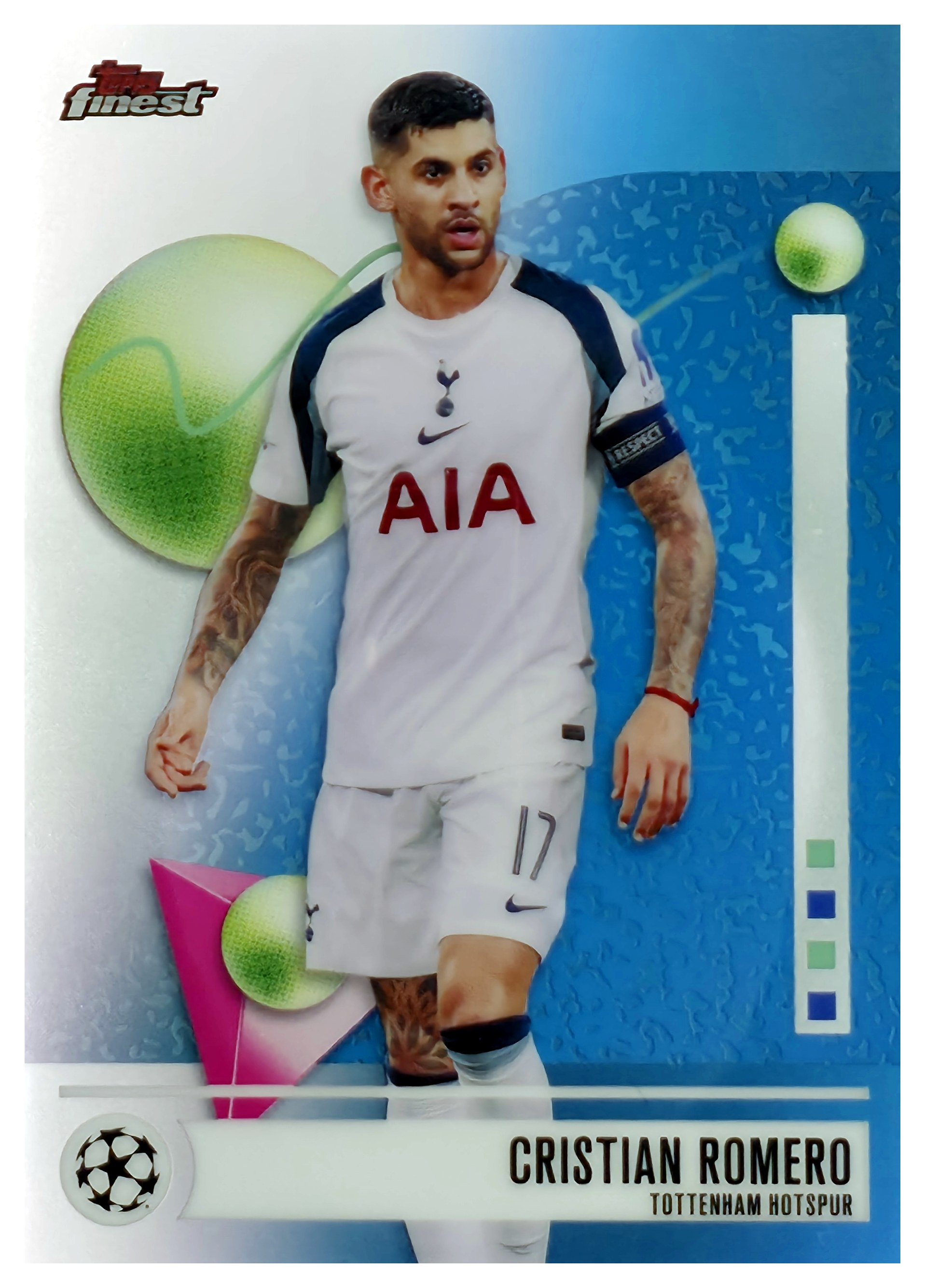 Cristian Romero - Topps Finest UEFA Club Competitions Base Set 2025-26, Nr. 133 (Art.-Nr. SG108146)