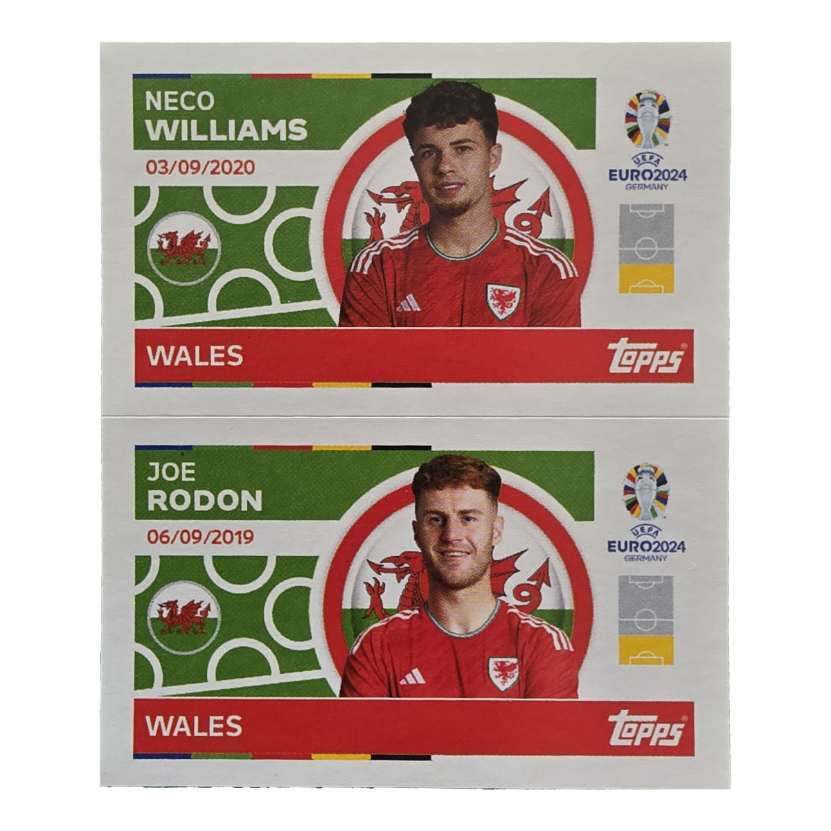 Neco Williams / Joe Rodon - Wales, UEFA Euro 2024, Nr. WAL4-5