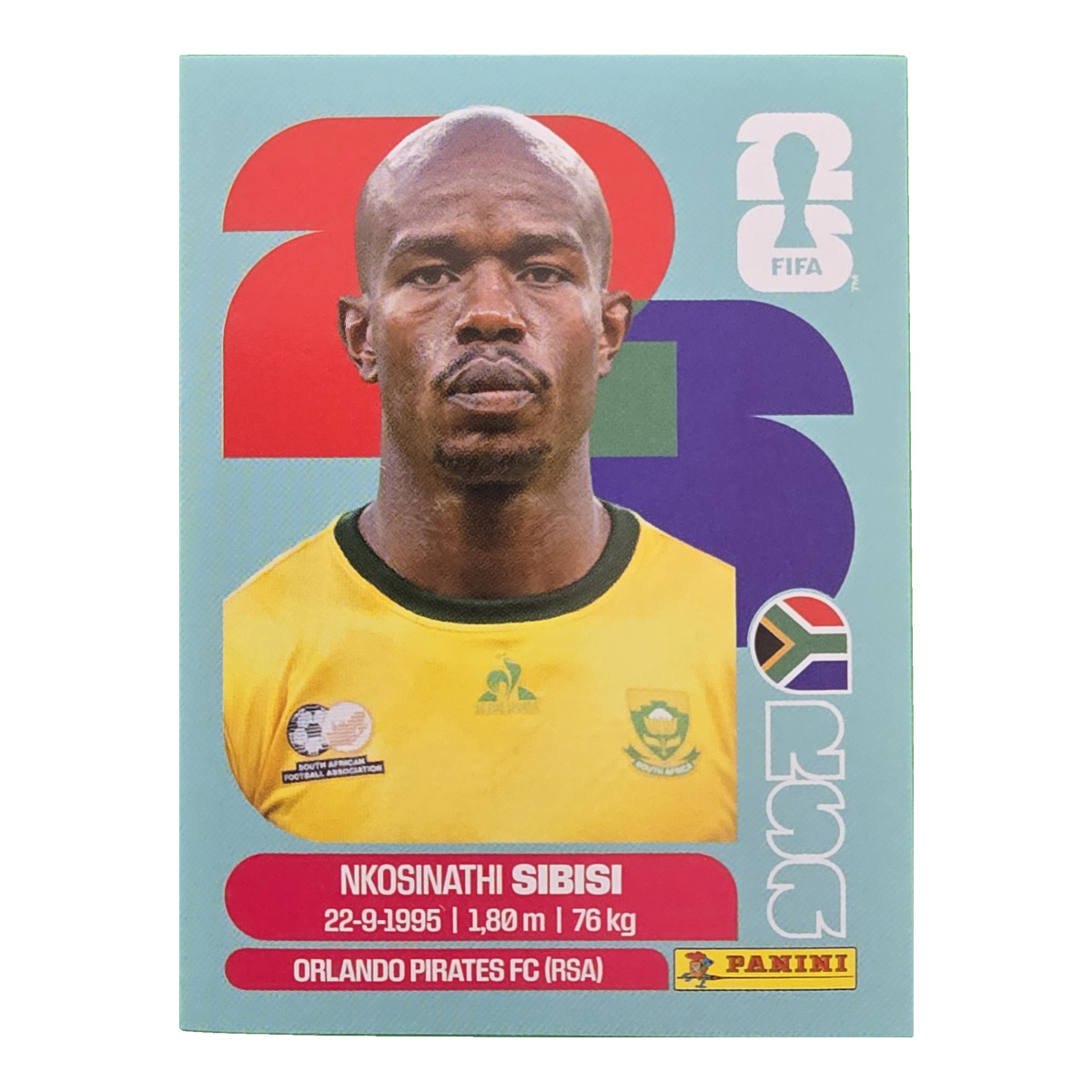 Nkosinathi Sibisi - Republik Südafrika, FIFA WM 2026, Nr. RSA10
