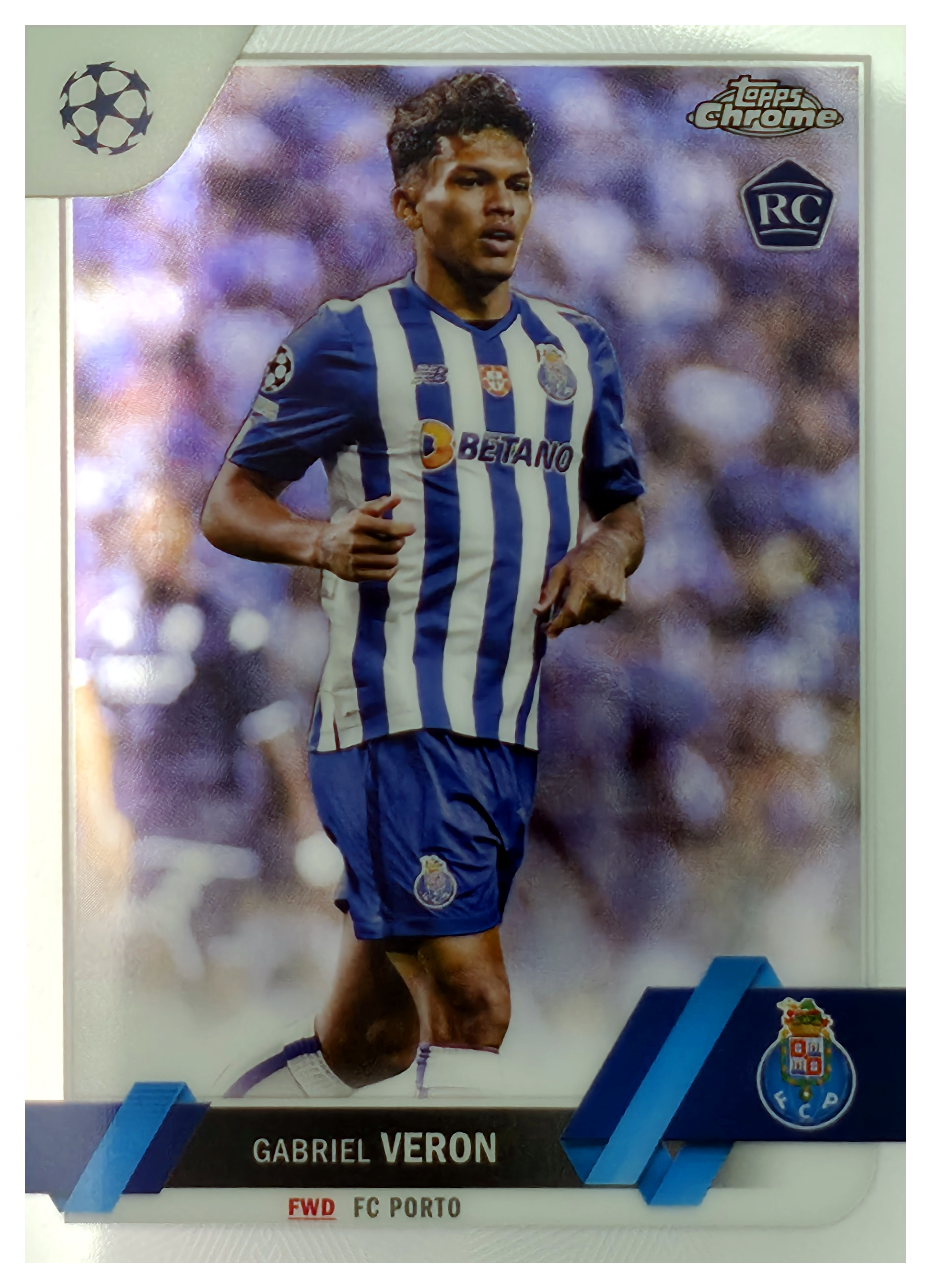 Gabriel Veron - Topps Chrome UEFA Club Competitions Base Set 2022-23, Nr. 76 – Rookie Card (Art.-Nr. SG105827)