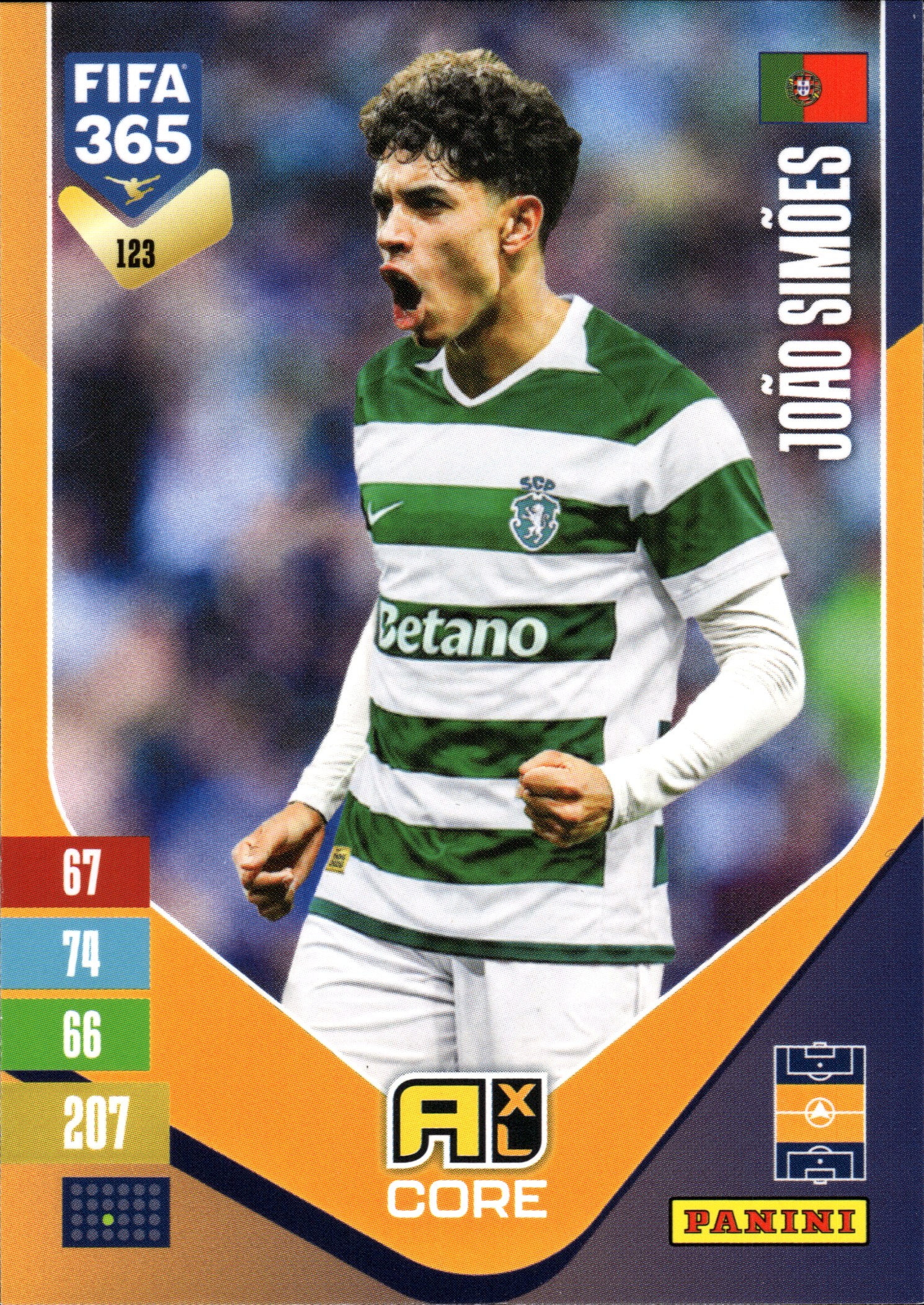 João Simões - Panini Adrenalyn XL FIFA 365 Base Set 2026-27, Nr. 123 (Art.-Nr. SG110082)