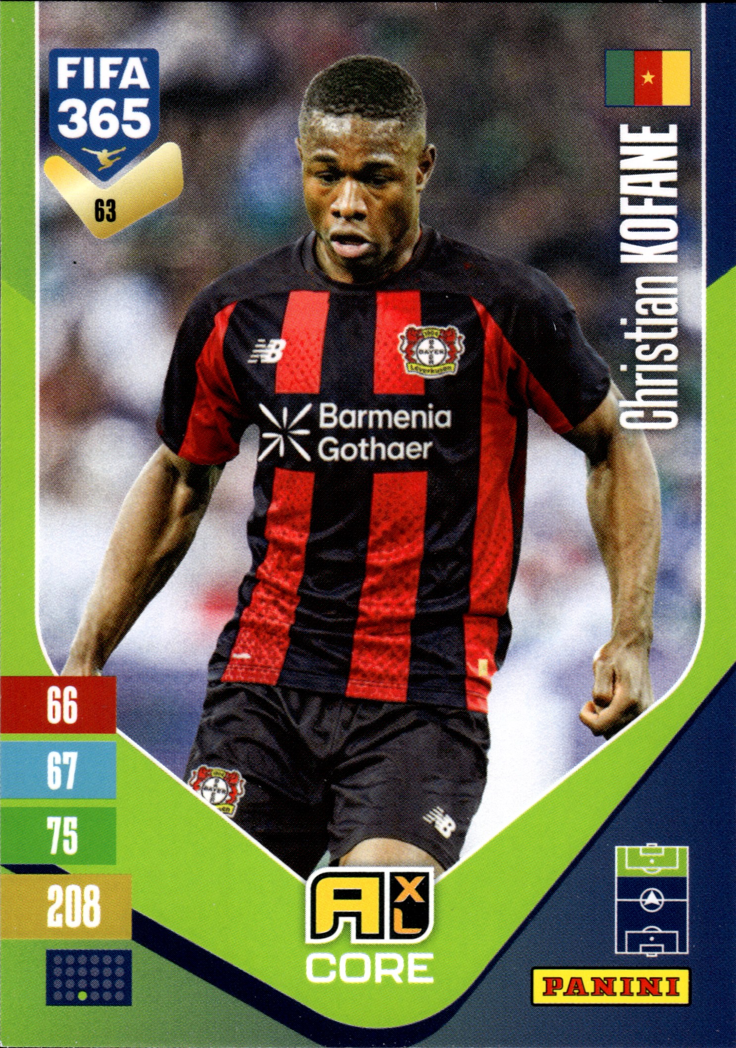 Christian Kofane - Panini Adrenalyn XL FIFA 365 Base Set 2026-27, Nr. 63 (Art.-Nr. SG110212)