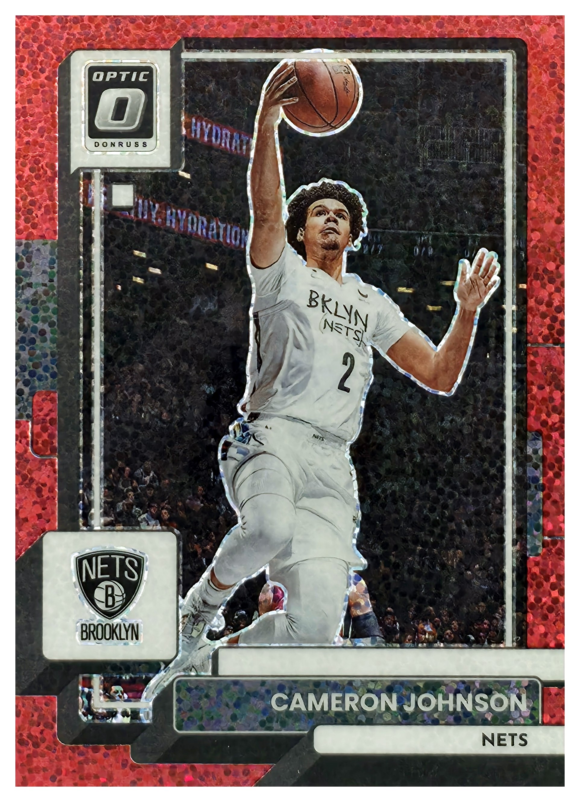 Cameron Johnson - Panini Donruss Optic Base Set 2022-23, Nr. 131 – Red Sparkle (Art.-Nr. SG108780)
