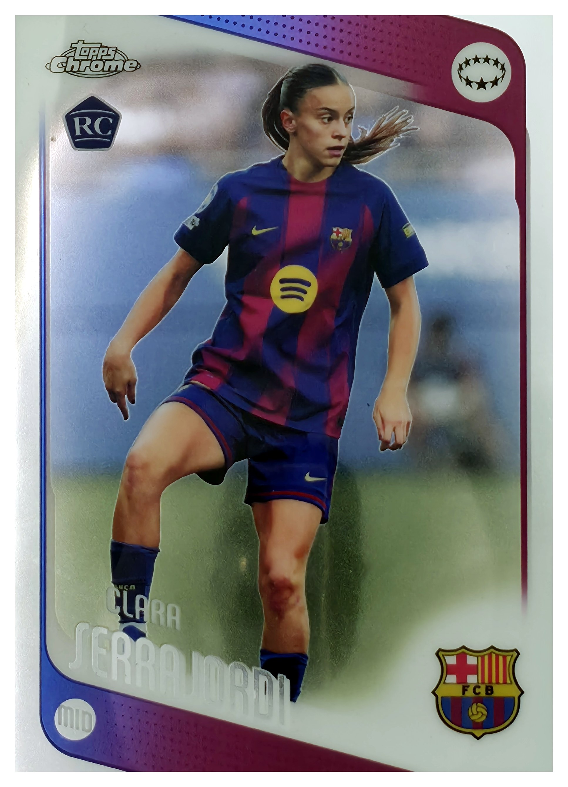 Clara Serrajordi - Topps Chrome UEFA Women's Champions League Base Set 2025-26, Nr. 31 – Rookie Card (Art.-Nr. SG110900)