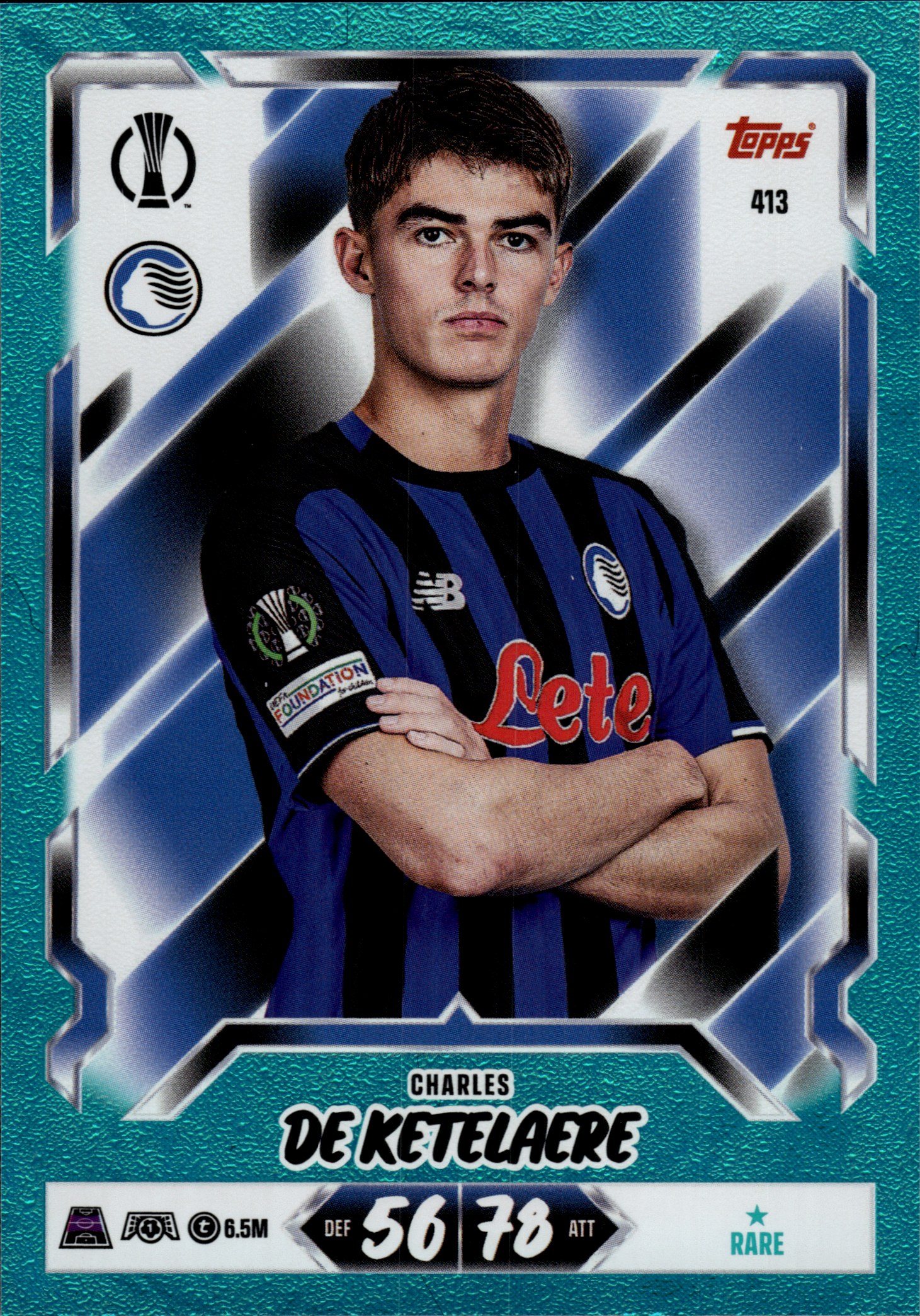 Charles De Ketelaere - Topps Match Attax UEFA Club Competitions Base Set 2026-27, Nr. 413 – Rare (Art.-Nr. SG107410)
