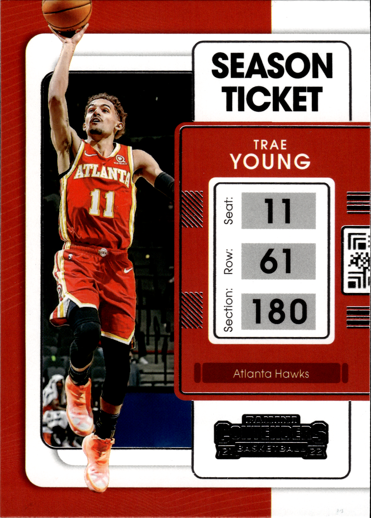 Trae Young - Panini Contenders Season Ticket 2021-22, Nr. 4 (Art.-Nr. SG103632)