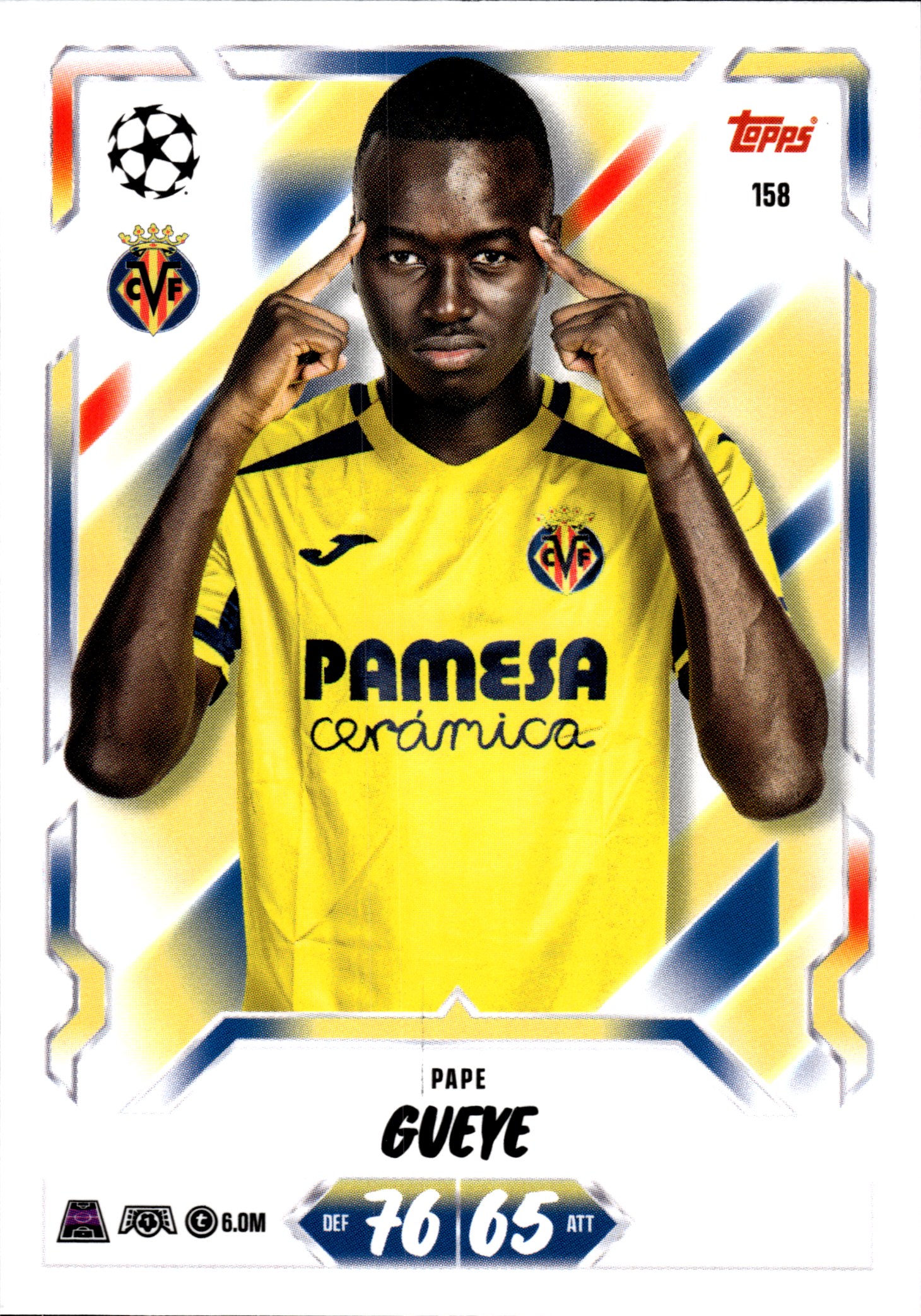 Pape Gueye - Topps Match Attax UEFA Club Competitions Base Set 2026-27, Nr. 158 (Art.-Nr. SG107190)