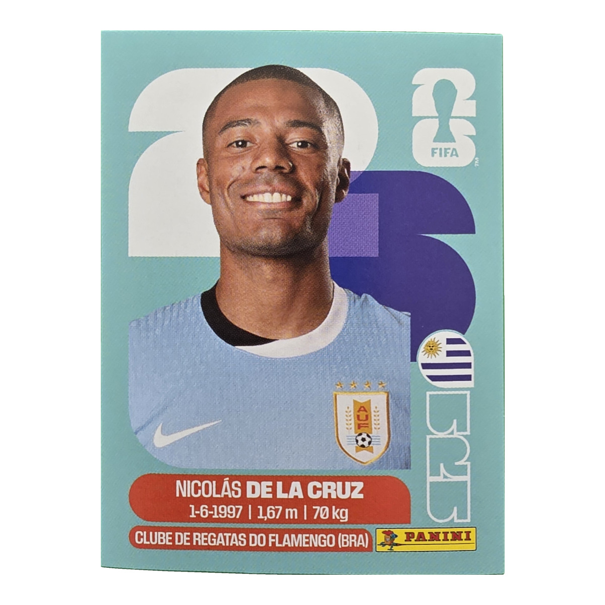 Nicolás de la Cruz - Uruguay, FIFA WM 2026, Nr. URU15